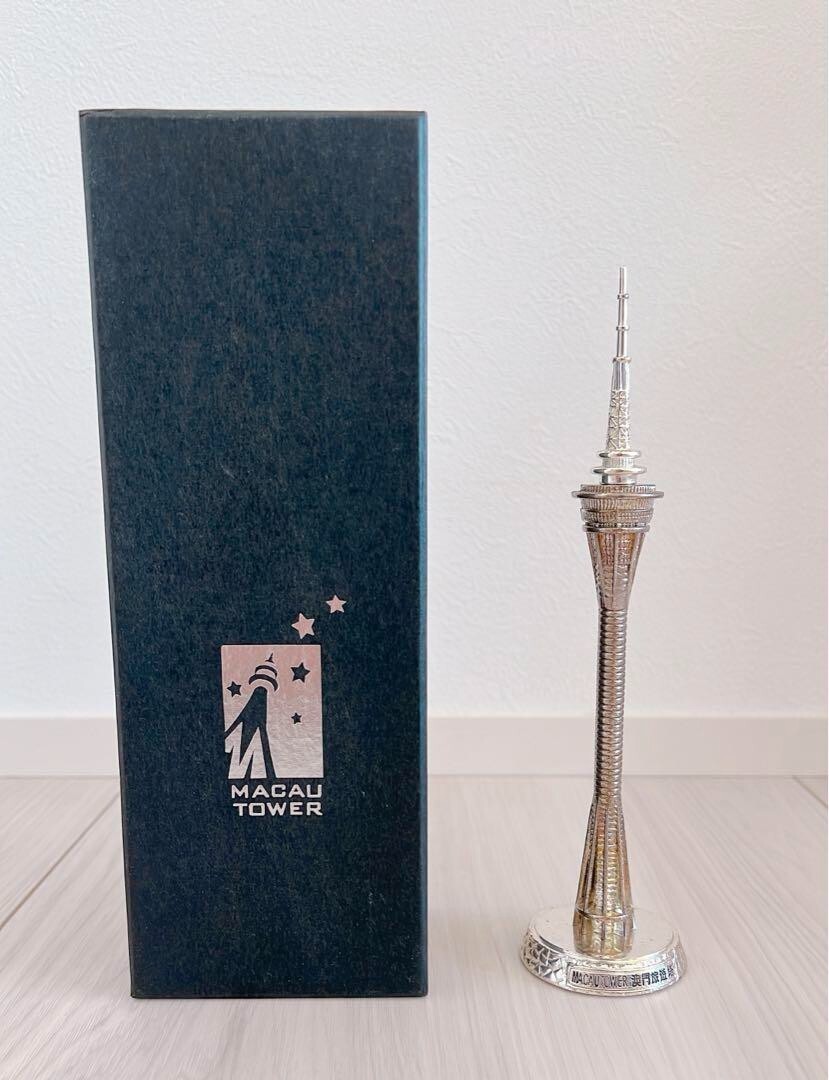 Macau Tower Metal Miniature 20.5cm New Landmark Souvenir Macau Tower Metal Miniature 20.5cm New Landmark Souvenir