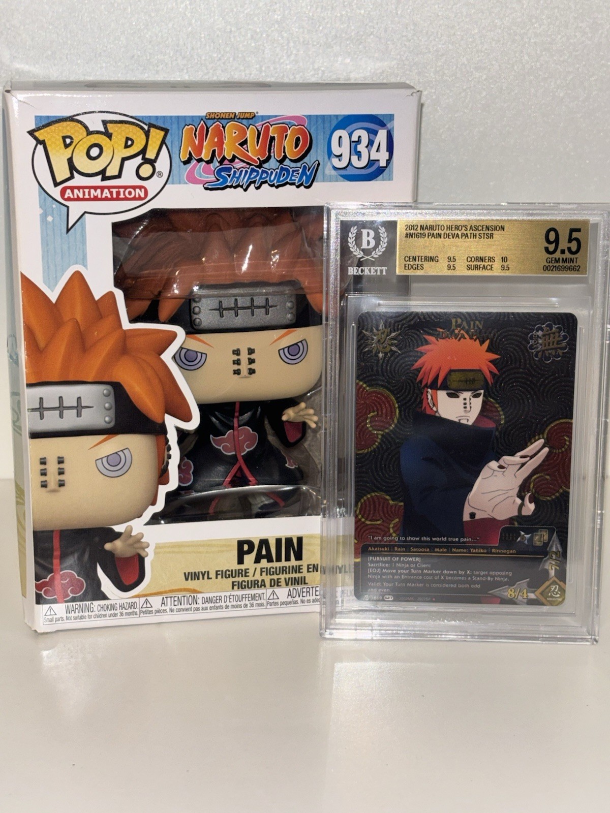 Naruto CCG 2012 Hero\'s Ascension Pain Deva Path N-1619 BGS 9.5 