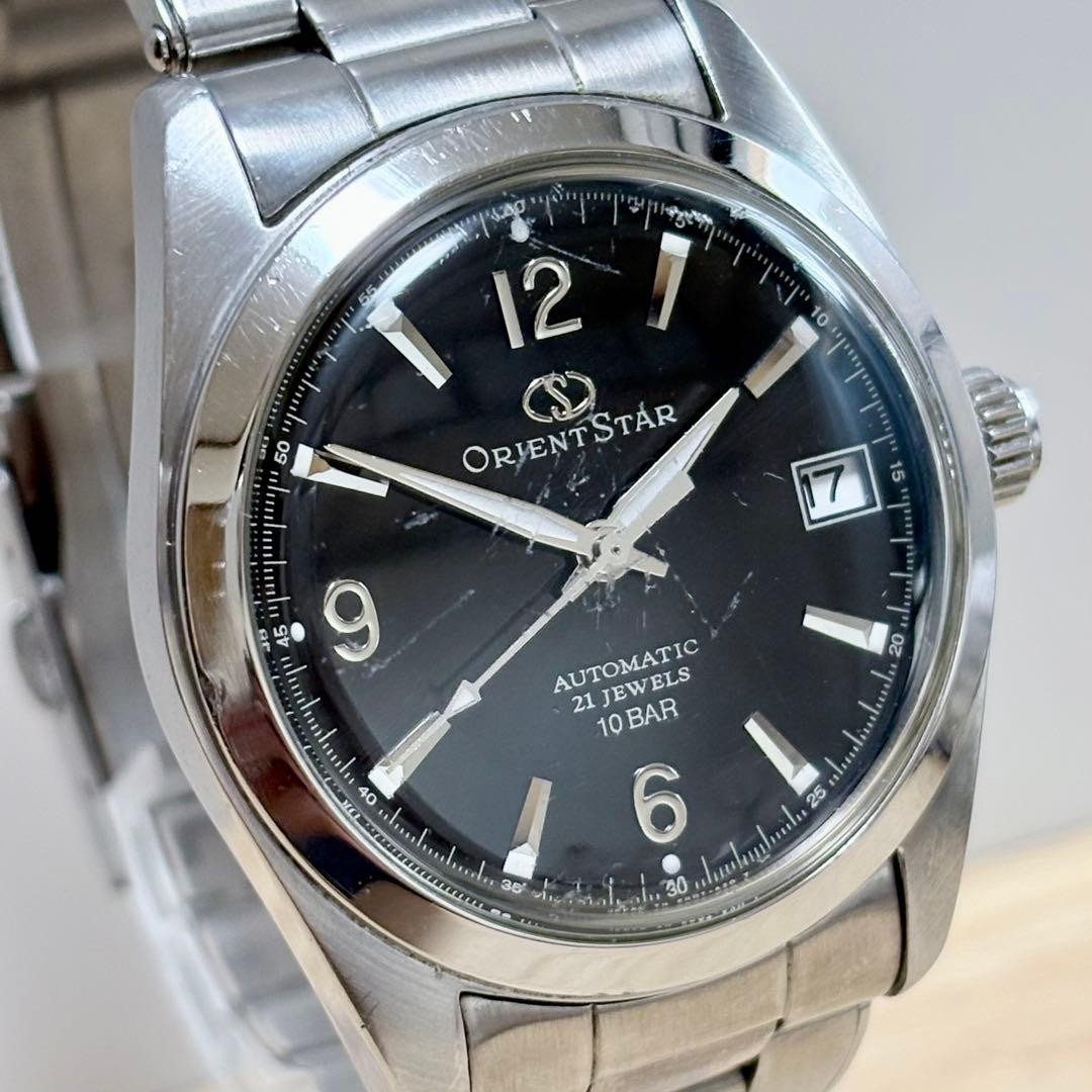 Orient Star WZ0091ER Automatic 34mm Black Dial Steel Bracelet Date Used