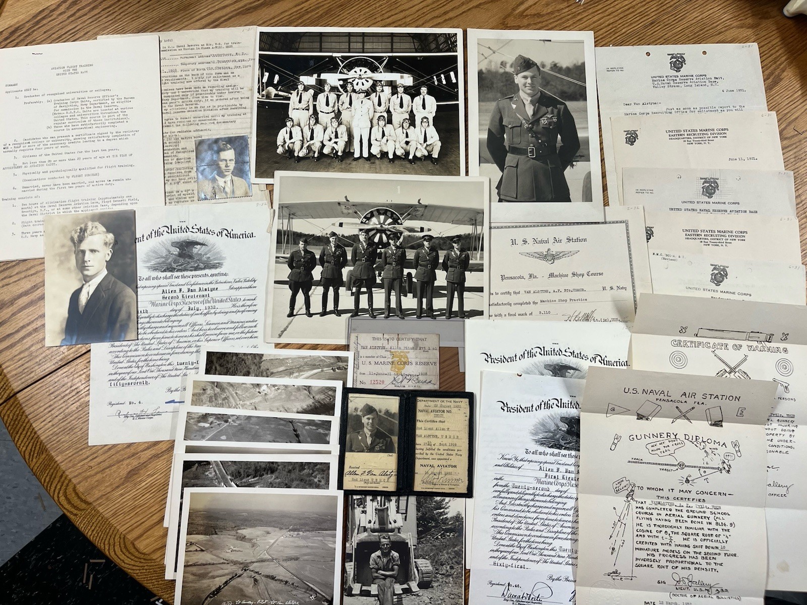 Pre WWII USN USMC Pilots Ephemera & Picture Grouping 1930\'s