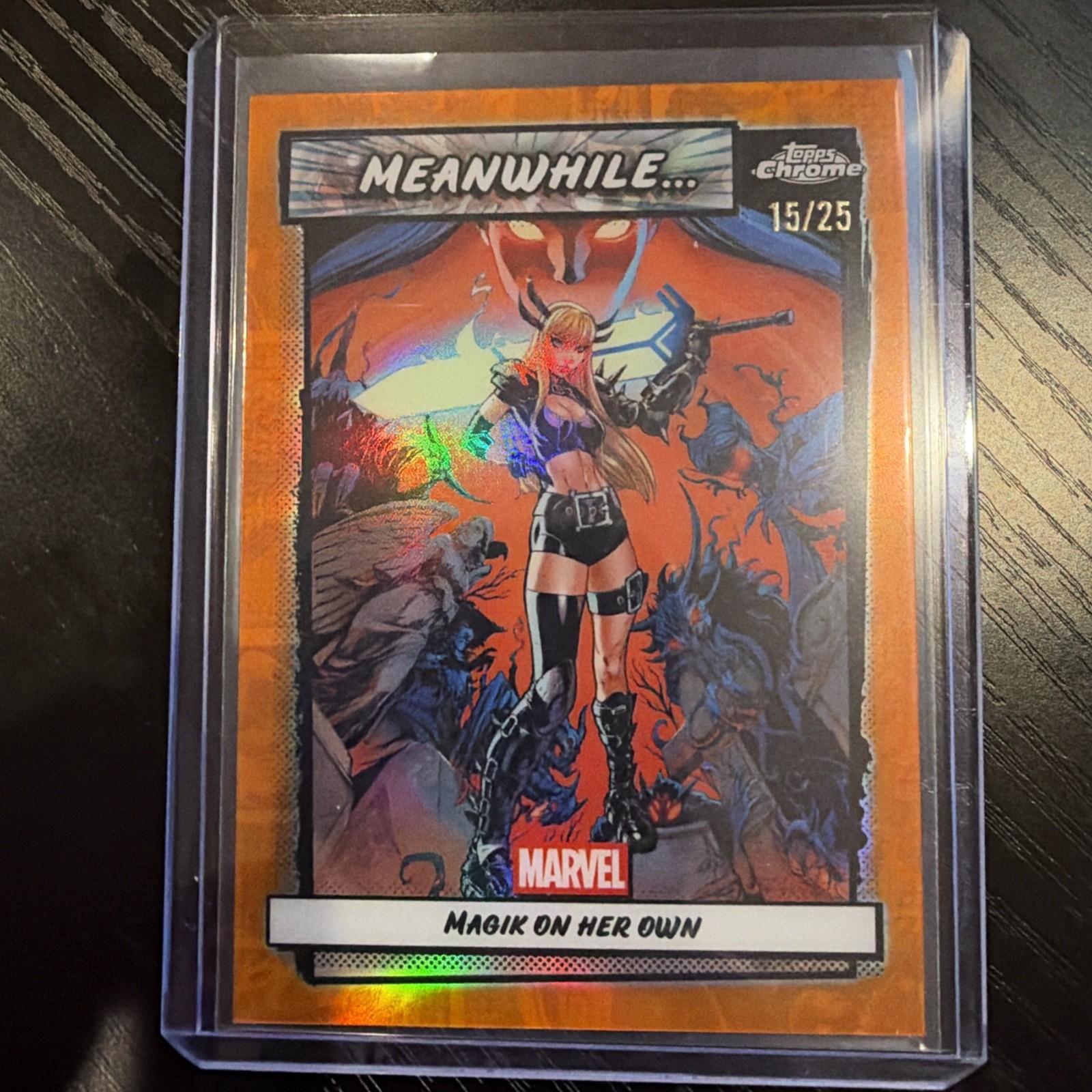 15/25 Topps Chrome Meanwhile Magik on Her Own MW-06 Very Rare 1:2,956 Packs SSP
