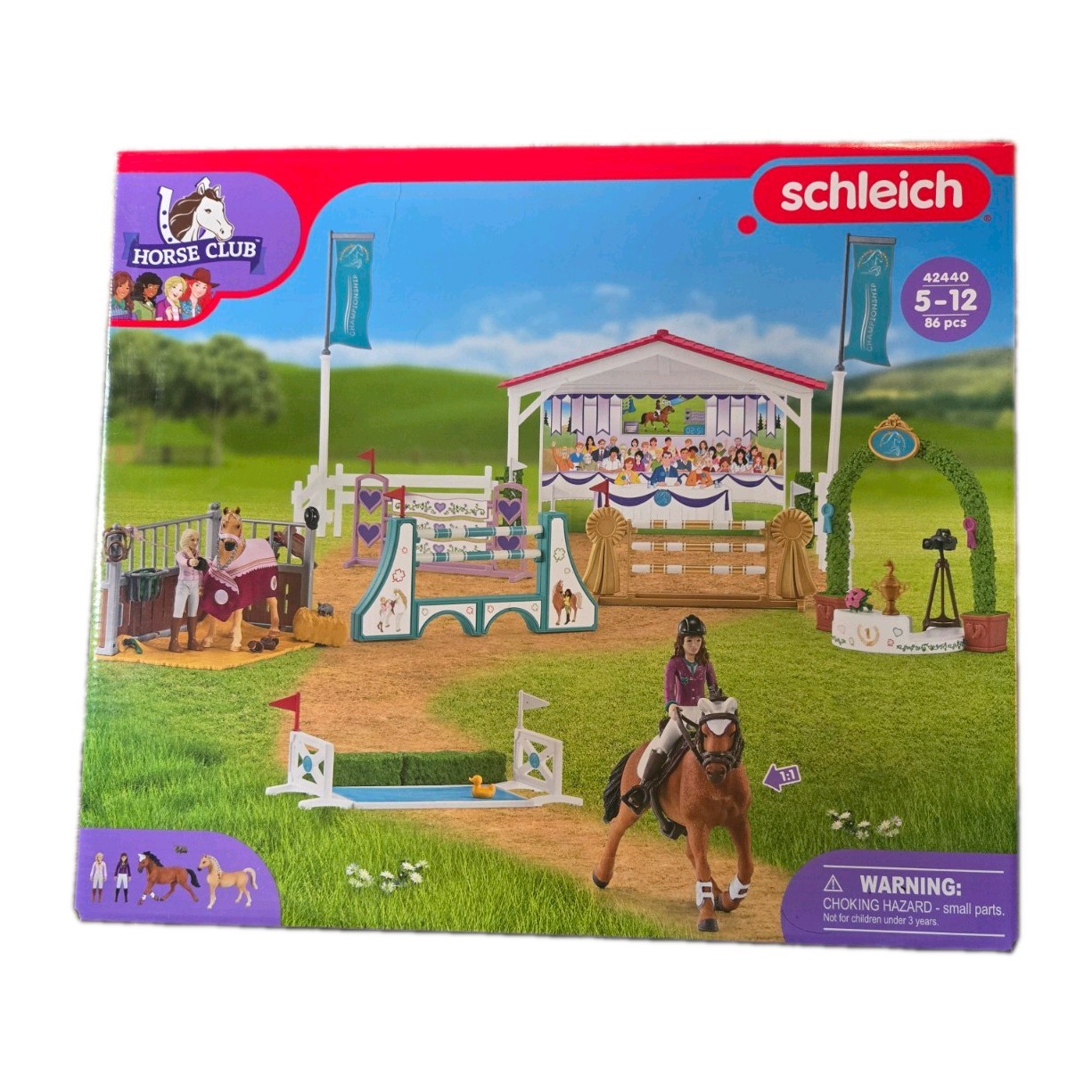 New Schleich Horse Club Friendship Horse Tournament Show 86 pcs Playset #42440