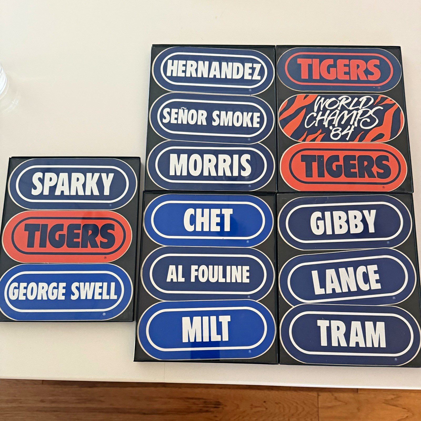 WRIF (The Wrif) Detroit Tigers World Champs 1984 Collectible Decals