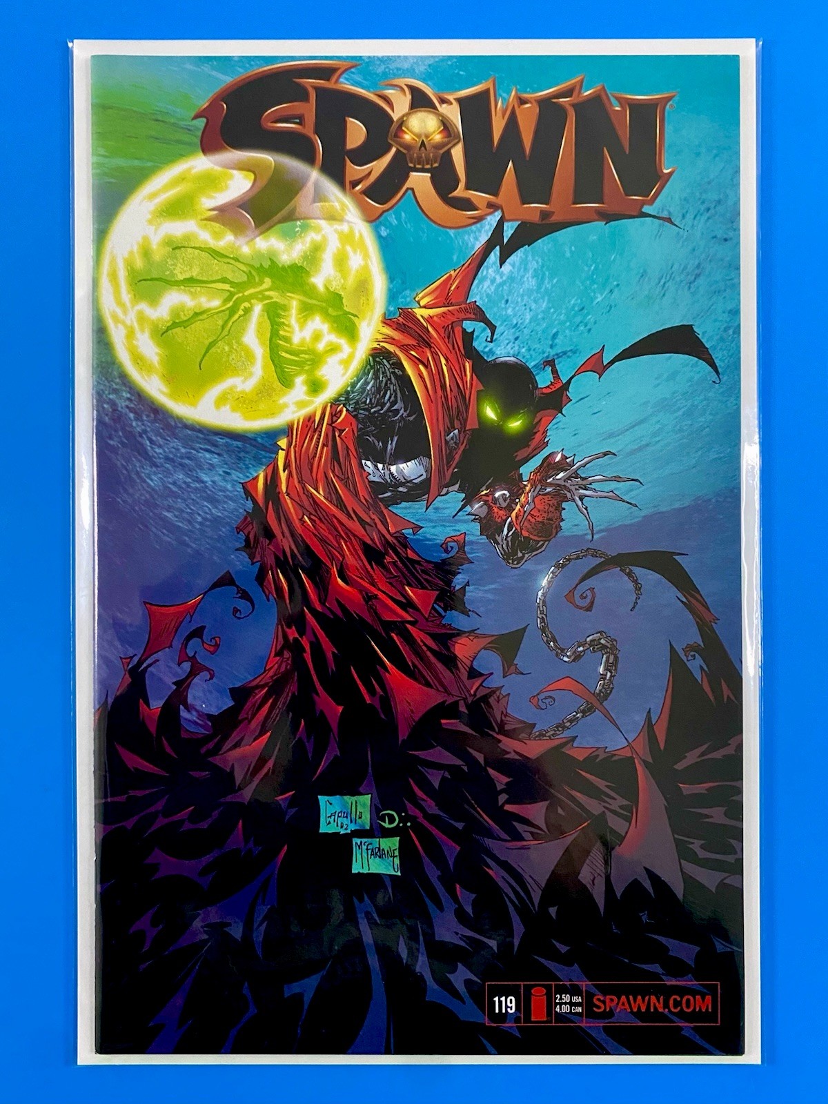 Spawn #119 Image (2002) 1st Cameo Gunslinger Todd McFarlane 🔑 High Grade NM+🔥