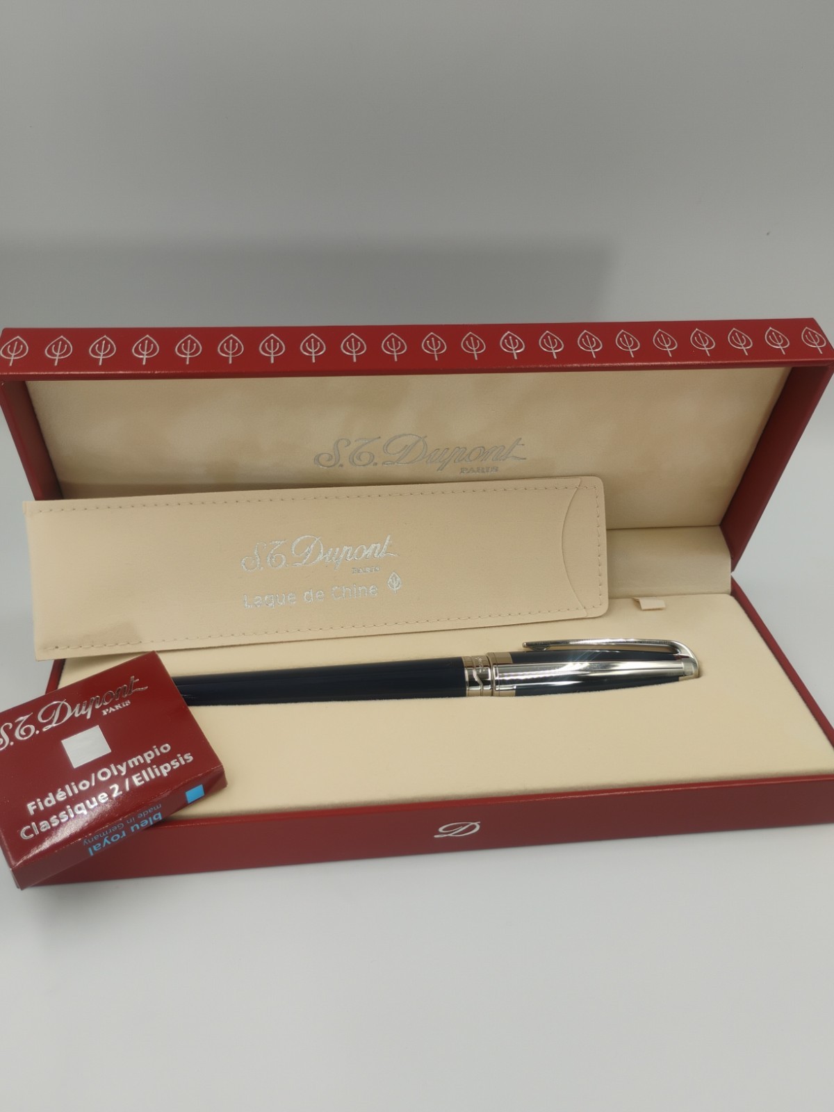 18k Rare S.T. Dupont Line D La Mer Fountain Pen - Extra Fine Nib