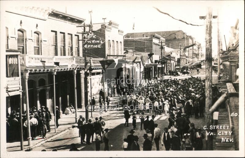 Virginia City, Nevada NV C. Street Va. City Nev. Frashers Original Vintage RPPC Virginia City, Nevada NV C. Street Va. City Nev. Frashers Original Vintage RPPC