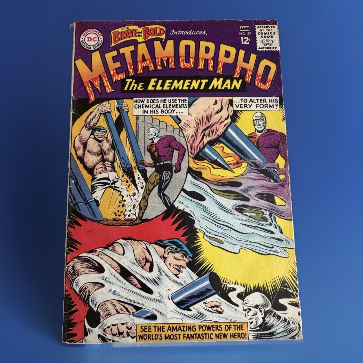 DC Comics The Brave and the Bold #57 1st Appearance Metamorpho Bob Haney 1965 DC Comics The Brave and the Bold #57 1st Appearance Metamorpho Bob Haney 1965