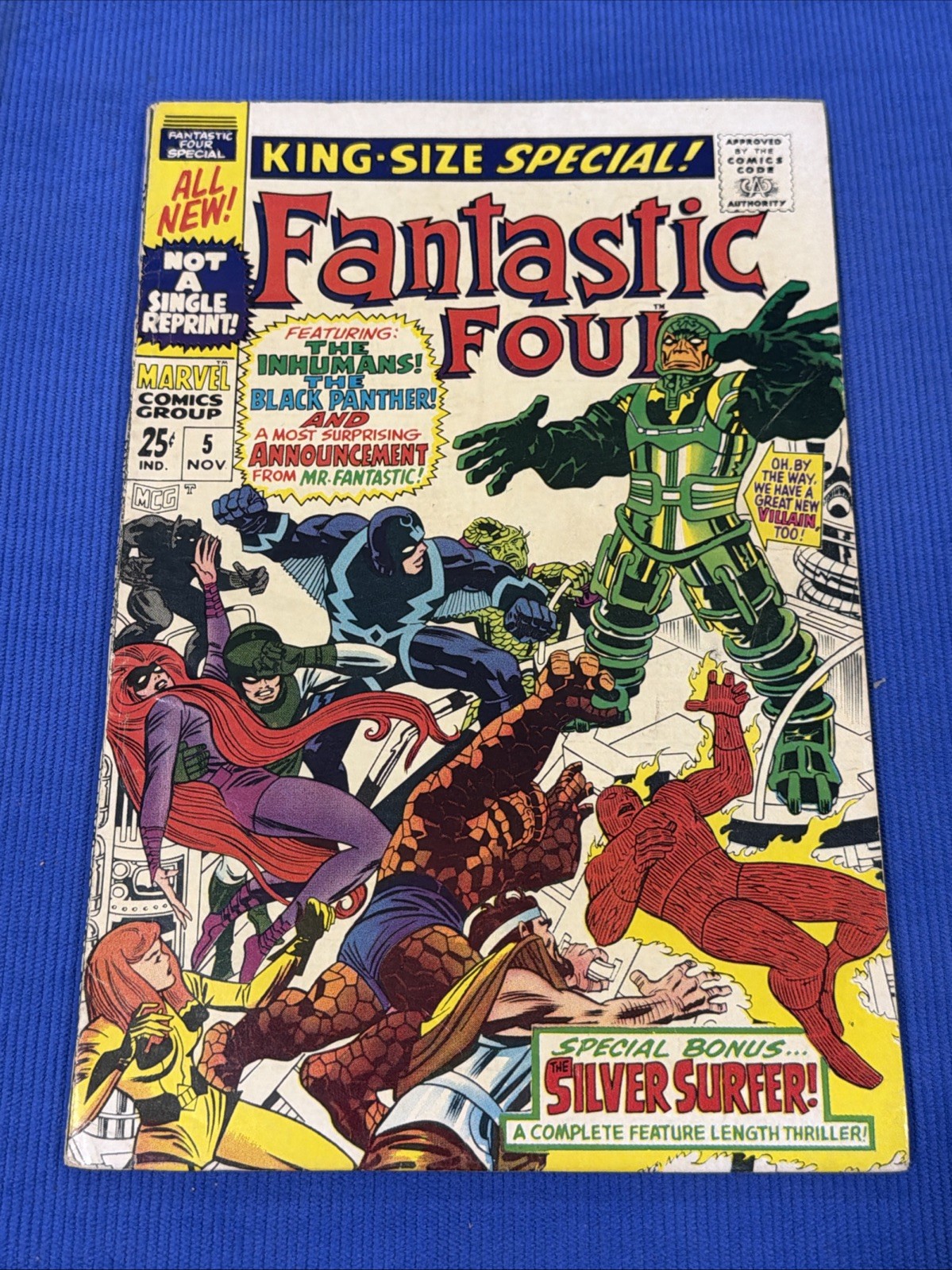 Fantastic Four Annual #5 (1967 Marvel) 1st Appearance of Psycho-Man - Jack Kirby