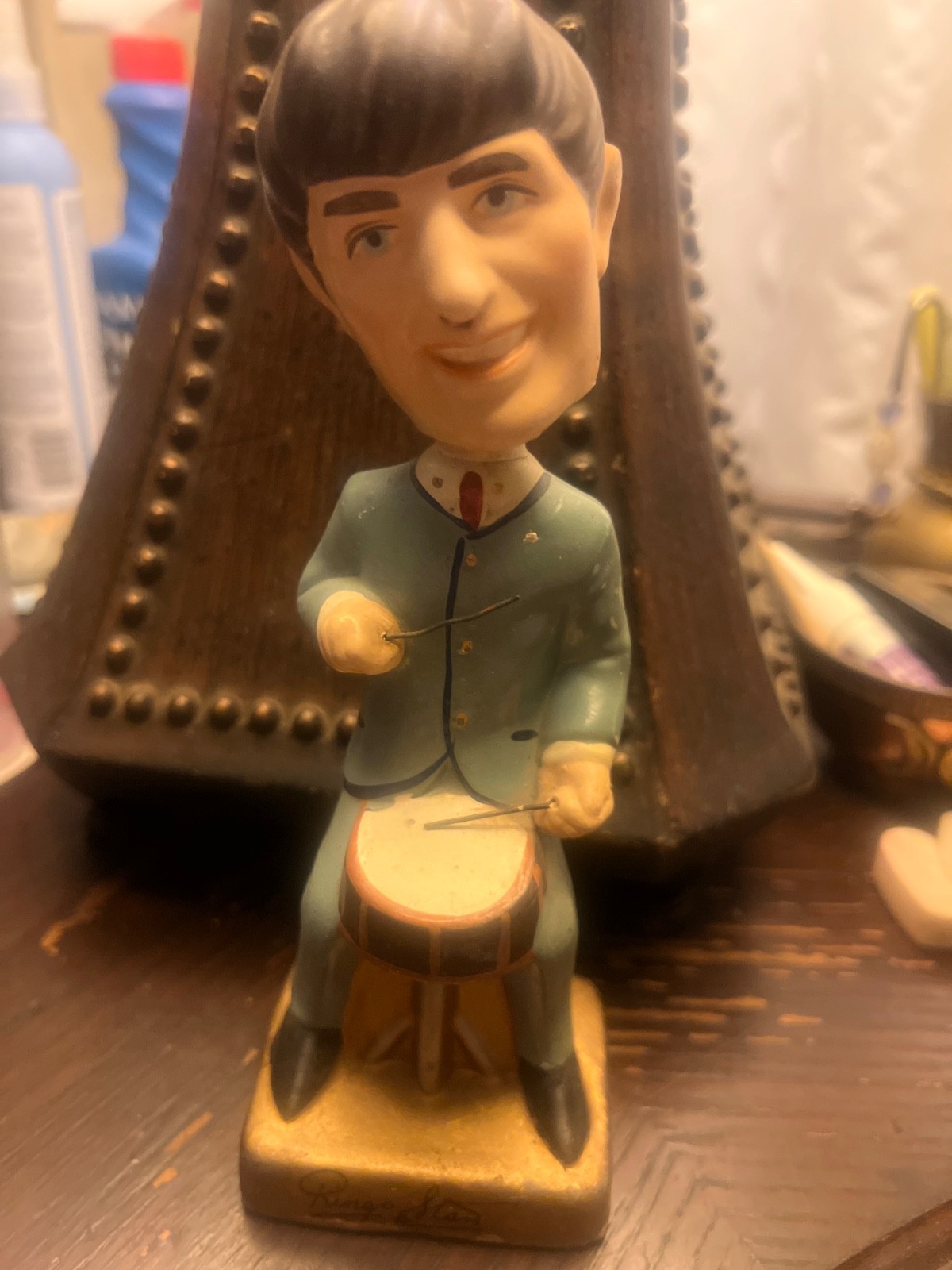 1964 vintage Beatles Bobblehead Car Mascots Inc made in Japan