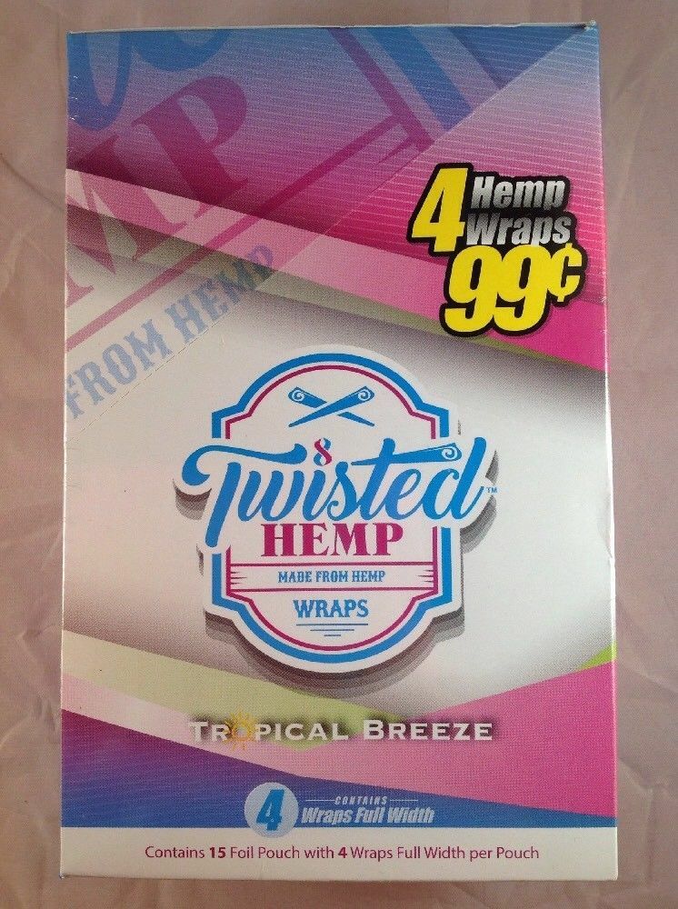 FREE GIFTS🎁Twisted🌪Hemp🍁Tropical🏝Breeze🌬60 High Quality Rolling🔥Papers💨♨️