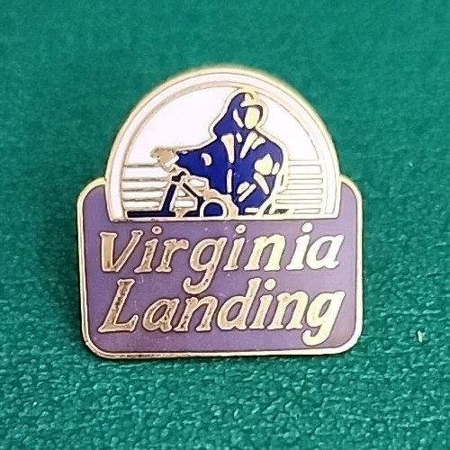 Vtg Virginia Landing Lapel Hat Pin Souvenir Travel Scenic Vtg Virginia Landing Lapel Hat Pin Souvenir Travel Scenic