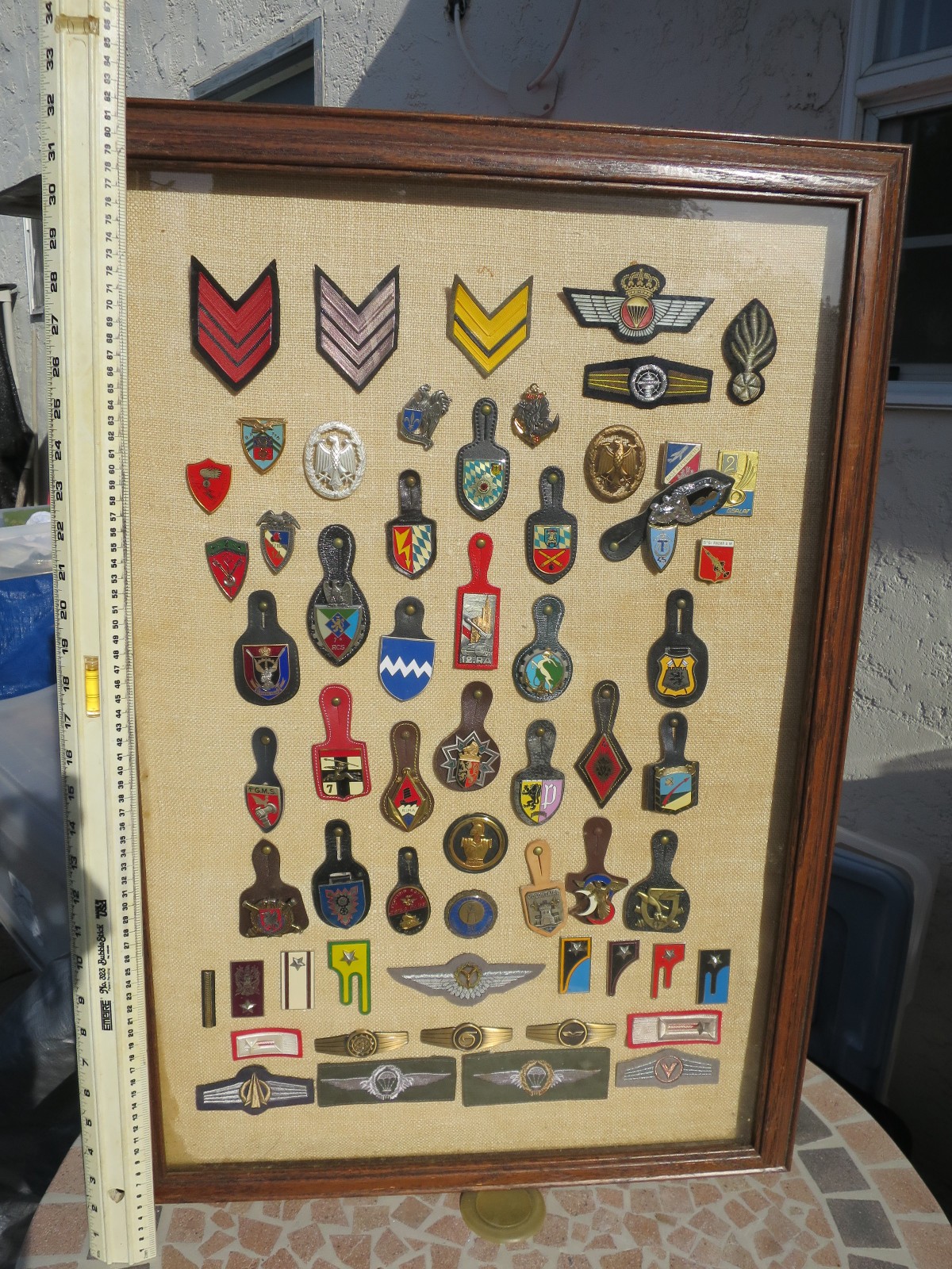 Lot of  German, French, Italian & European Military Insignia, Badges  EXCELLENT