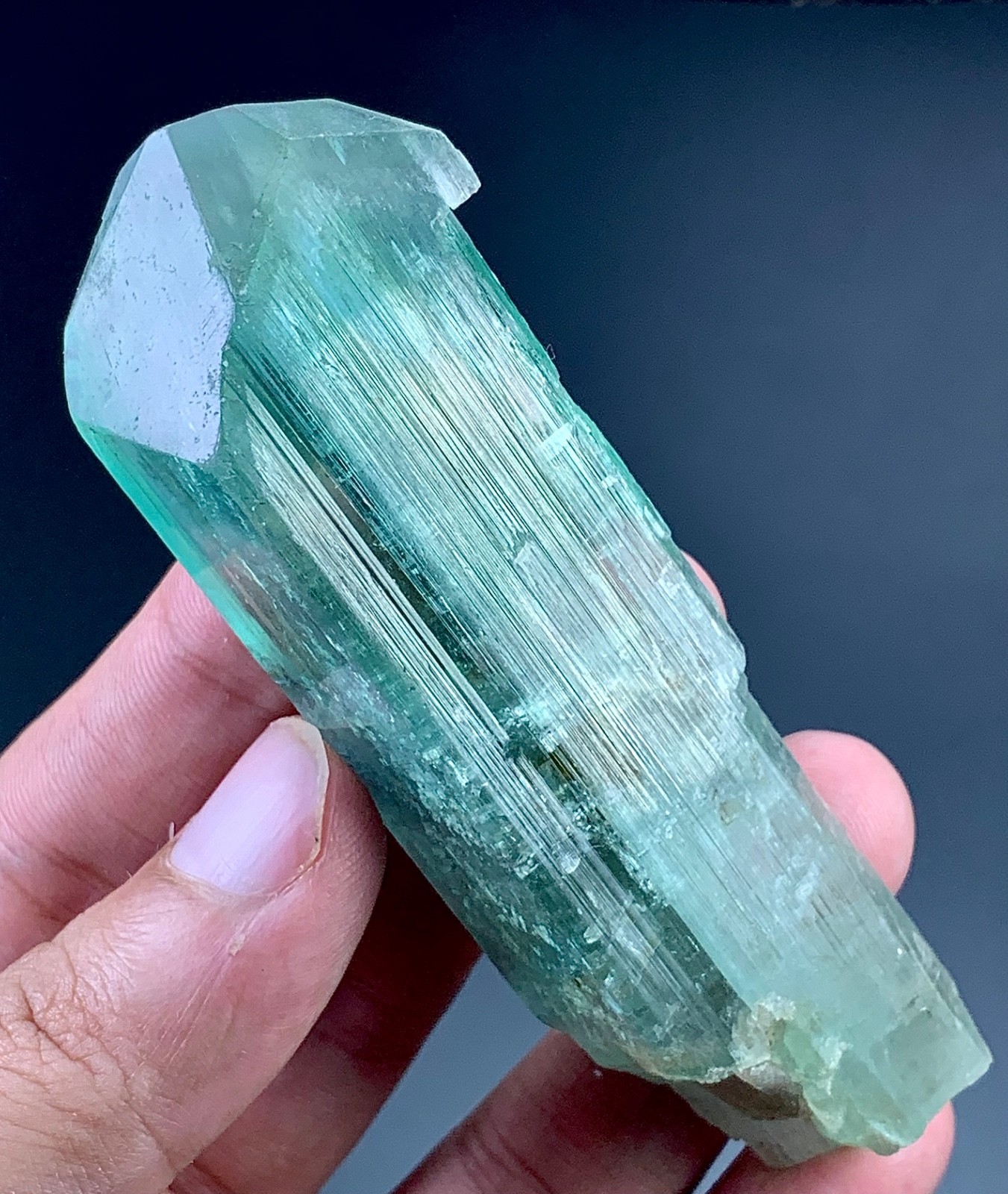 Hiddenite Kunzite Crystal From Afghanistan 450 Carat