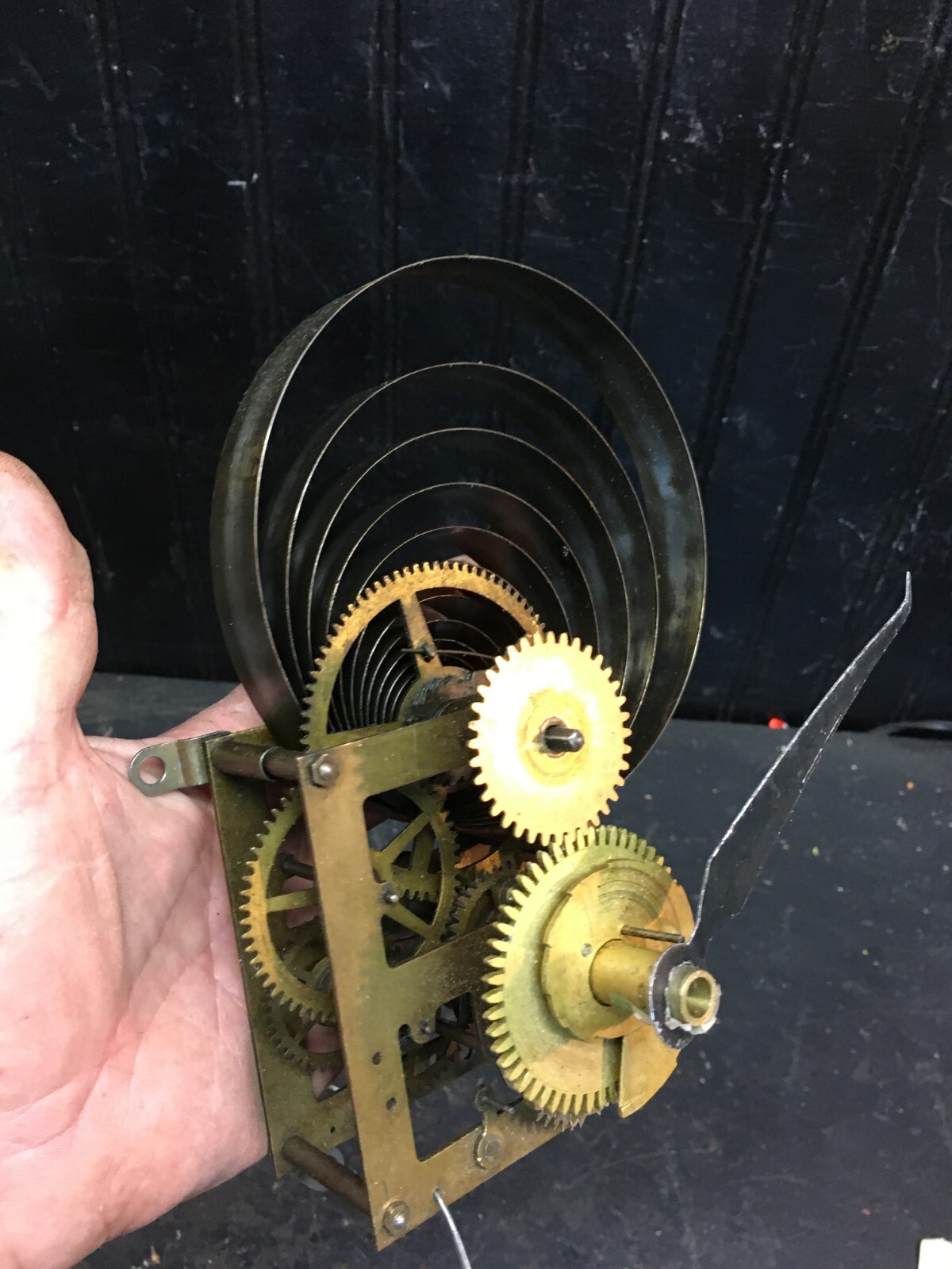 Vintage Brass Clock Movement Gears Parts DYI  Steam Punk Gear Parts Repair