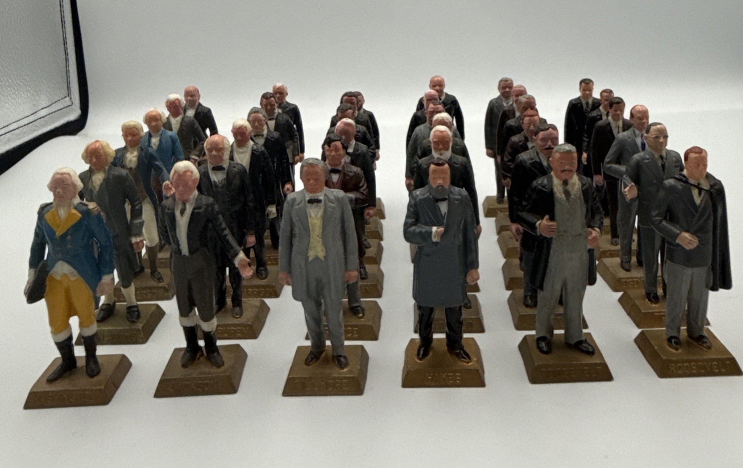 Vintage 1960s Marx U.S. Presidents Figurines Set of 36
