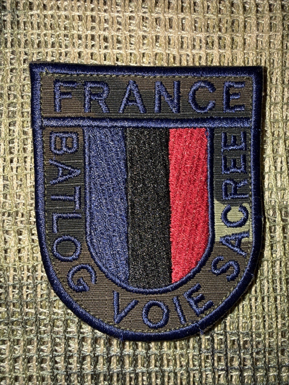 France French Task Force 3” Battle Group Patch-Batlog VOIE SACREE, Afgan War