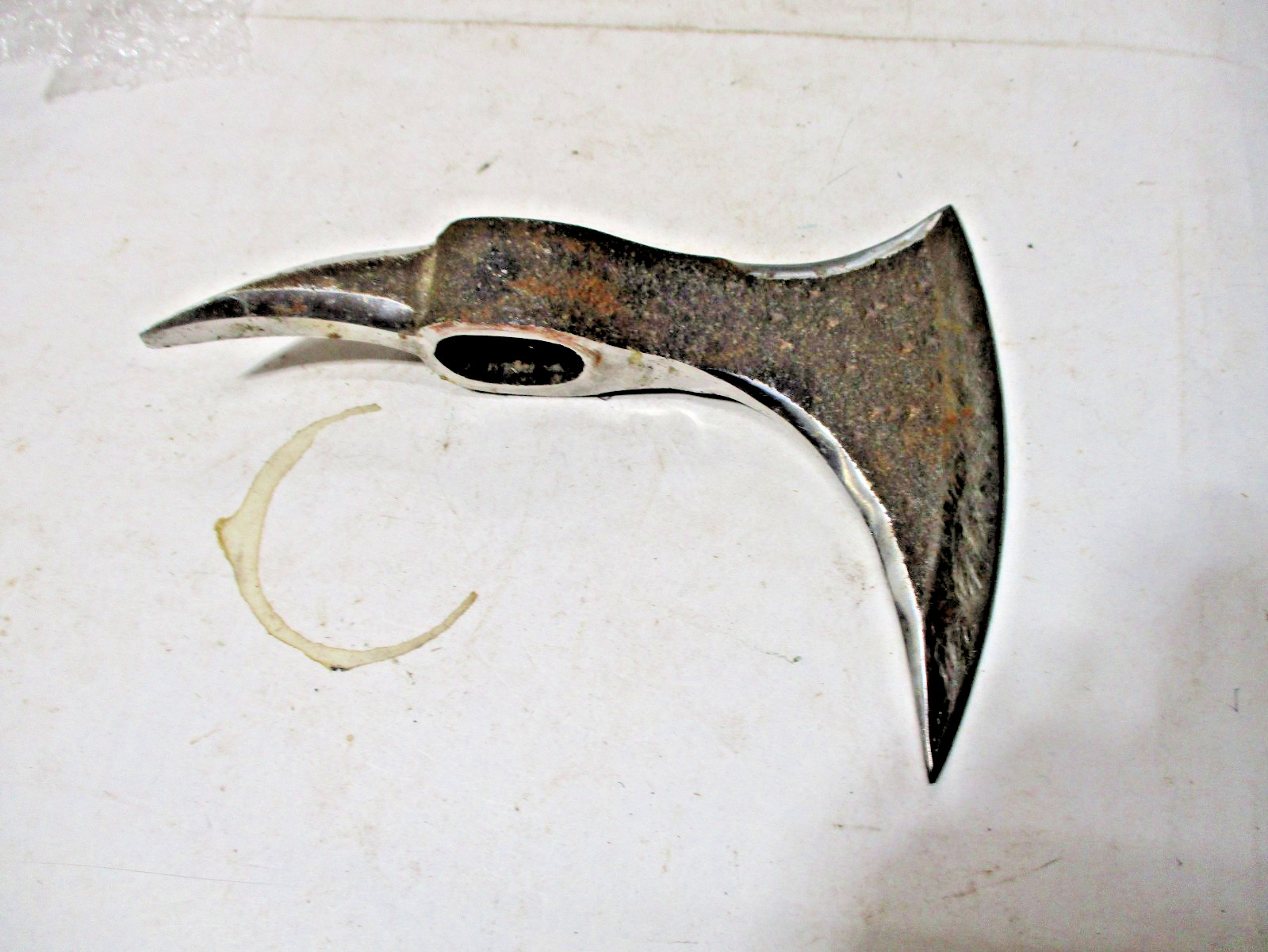 Vintage Battle Axe, Spiked Tomahawk, Fireman's Axe? Cool Wall Hanger 1 Lb, 4 Oz