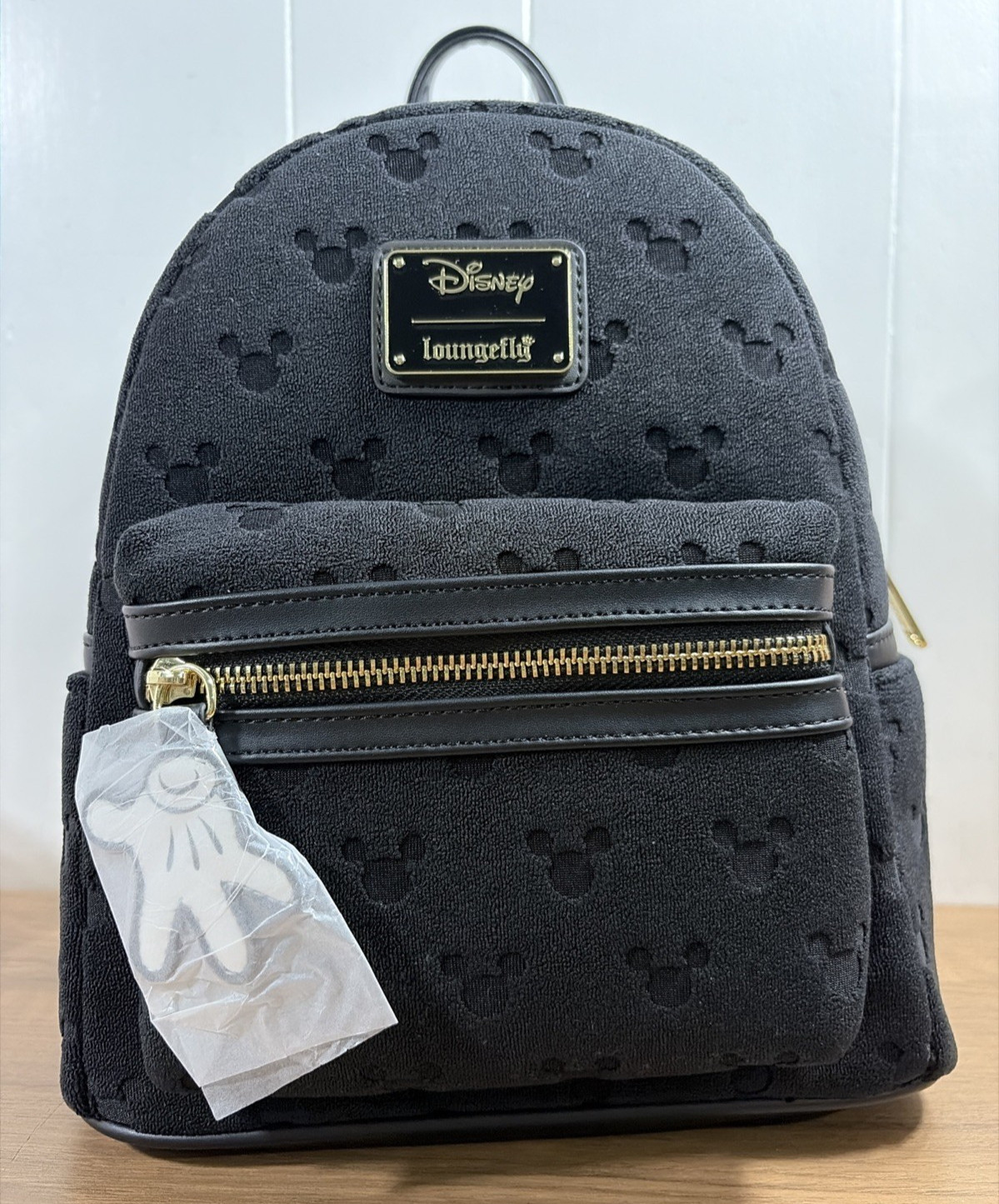 Loungefly Disney Mickey Mouse Terrycloth Mini Backpack BoxLunch Exclusive NWT
