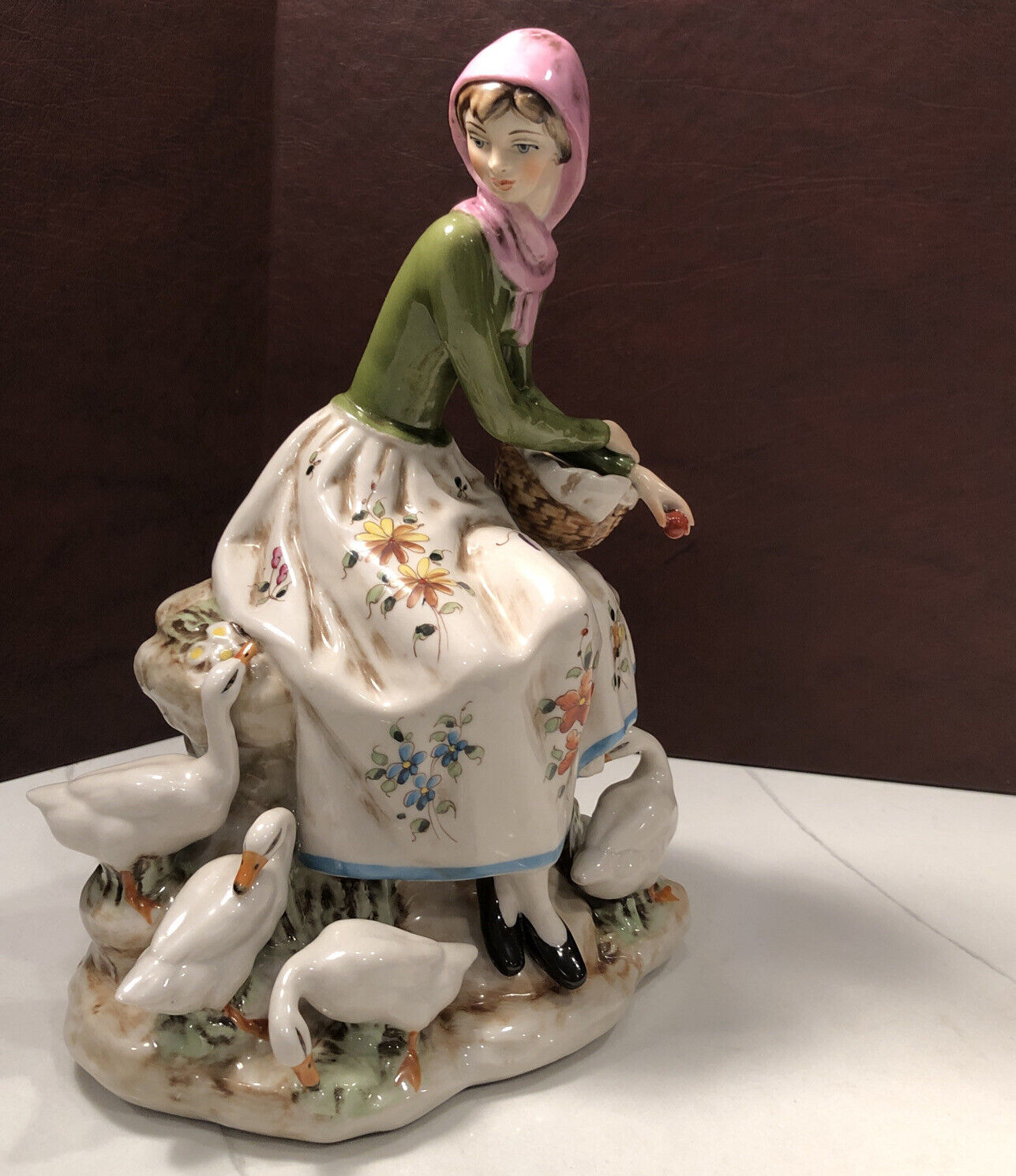 Salvador Mallol Porcelain Woman Figurine Beautiful Vintage Spain