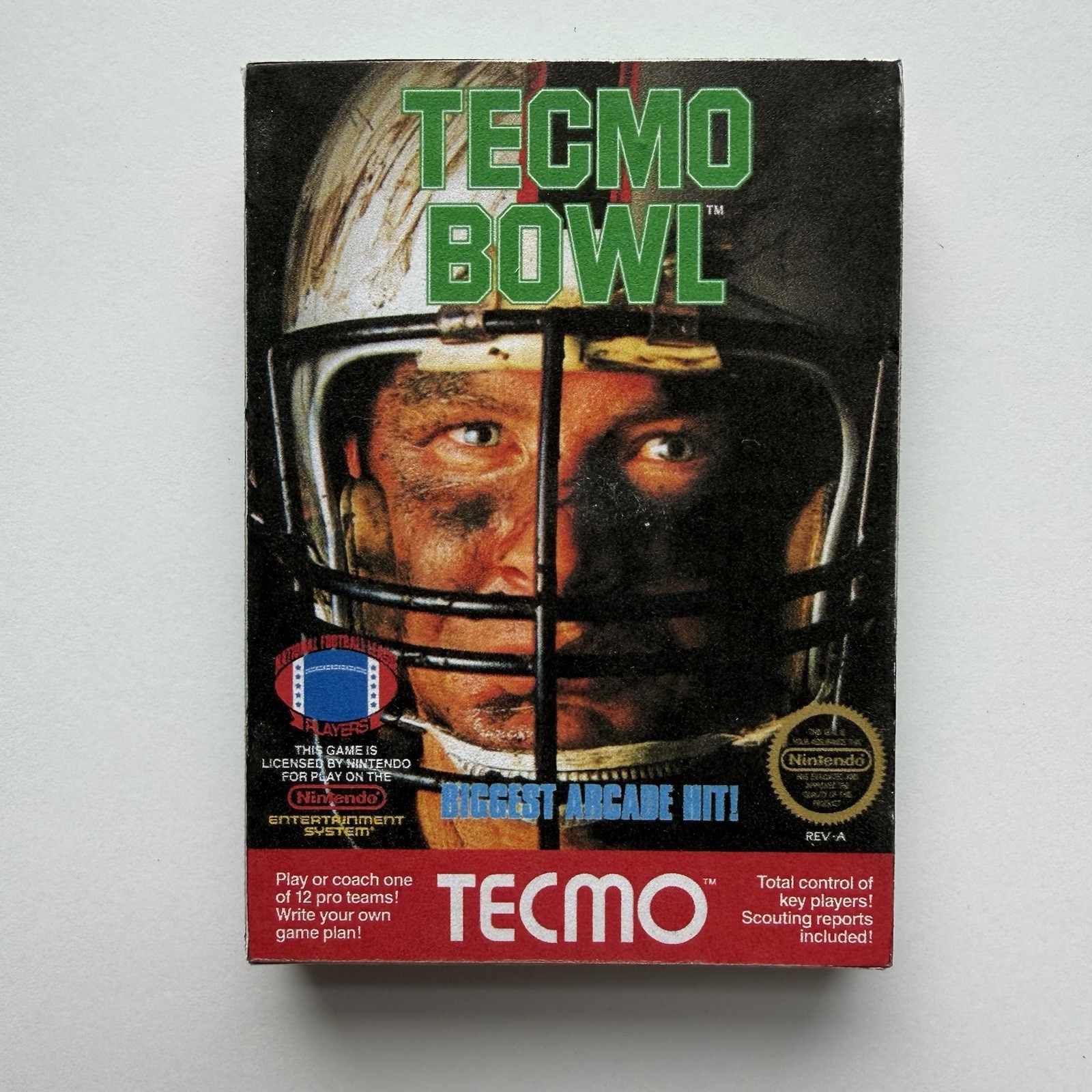 Retro Vintage 3D Tecmo Bowl Nintendo NES Game Box Refrigerator Magnet