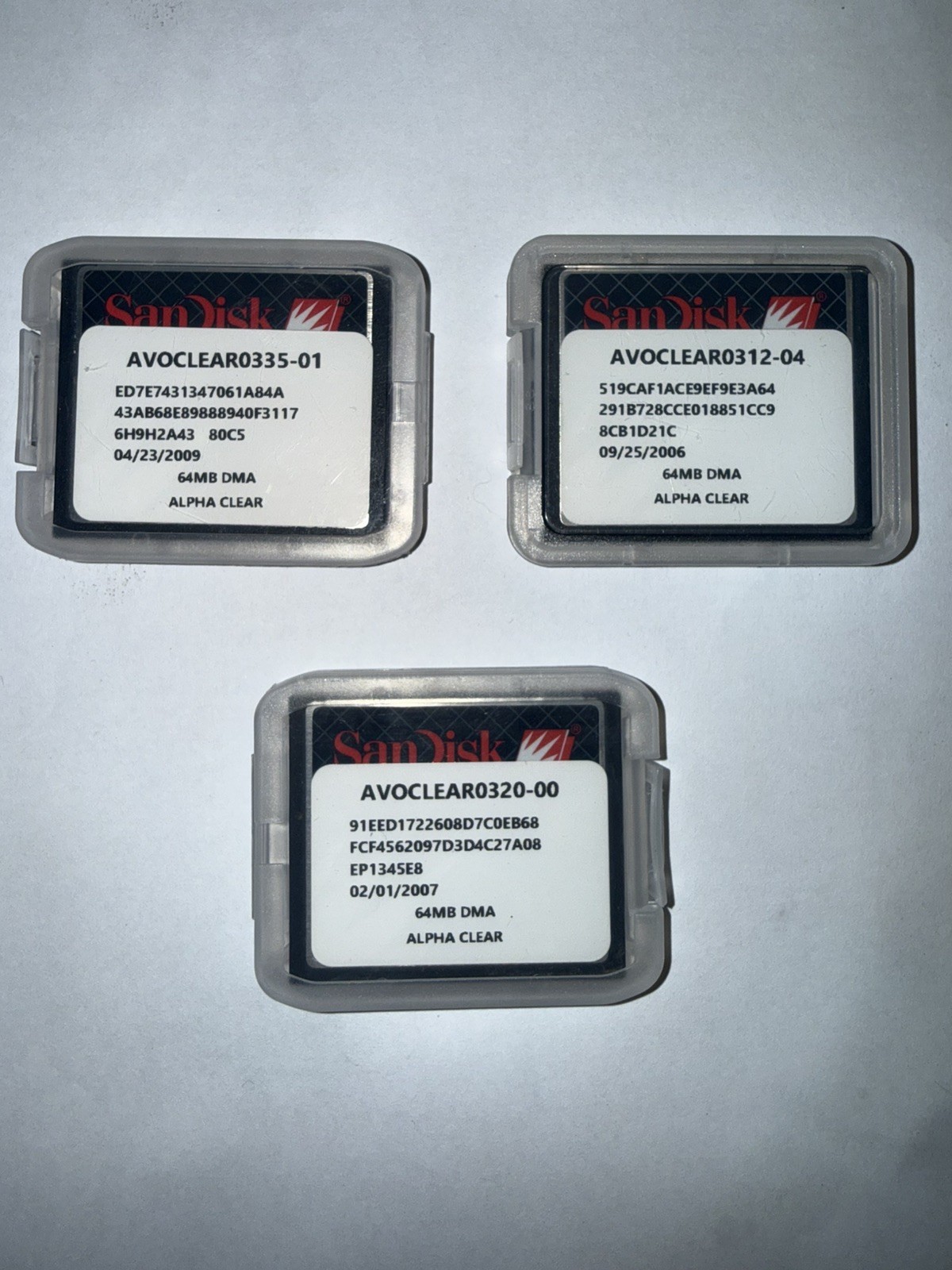 BALLY ALPHA CLEAR CARD Complete Set of 3 Clear Cards 335-01, 312-04 and 320-00