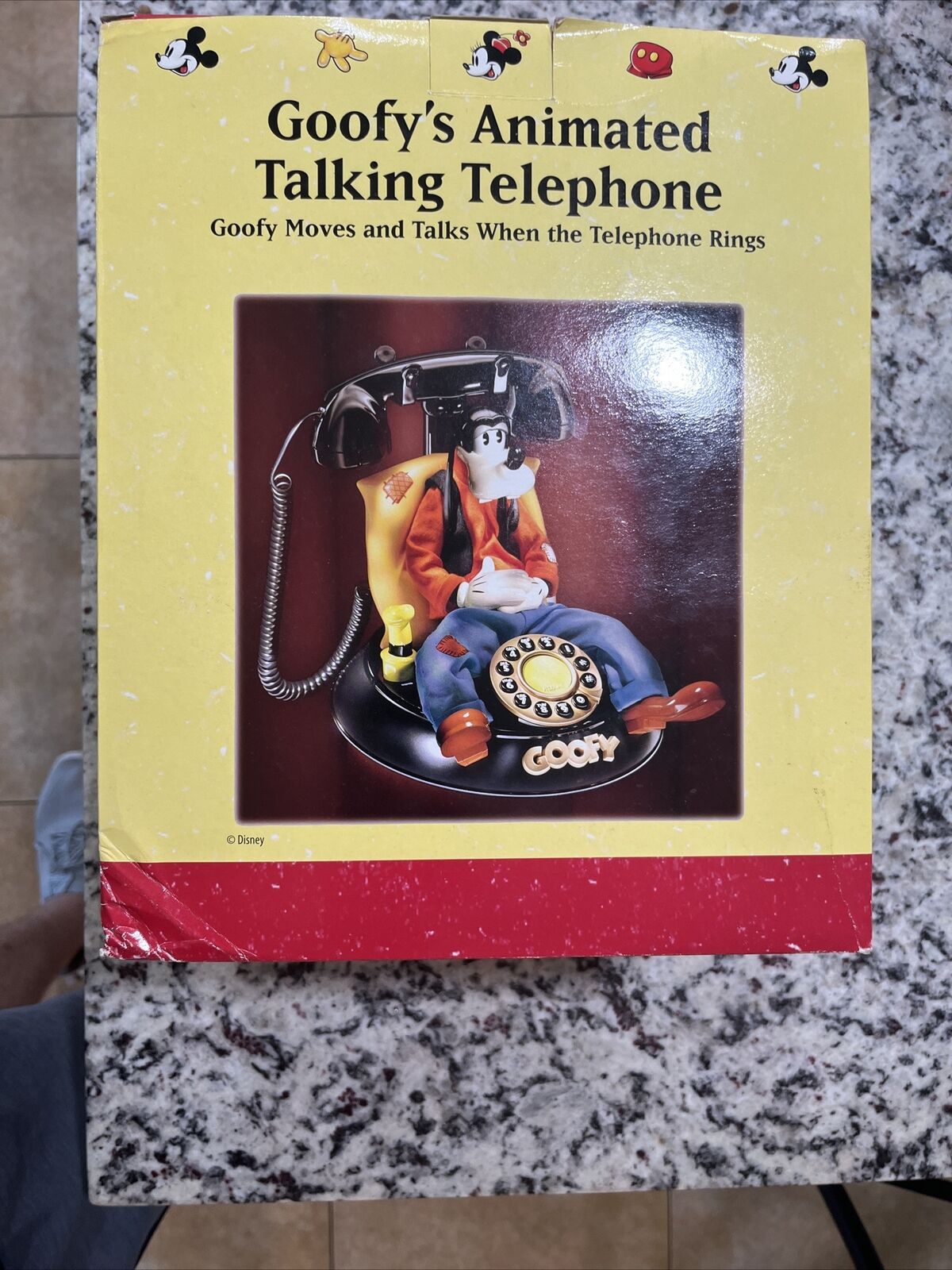 Vintage Disney Goofy's Animated Talking Telephone, Unused 