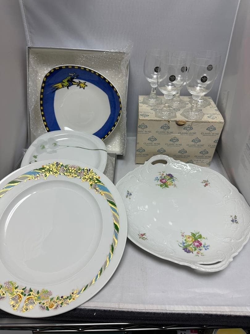 [New, unused] Rosenthal Studio Line, Classic Rose 9 set (one item defective)