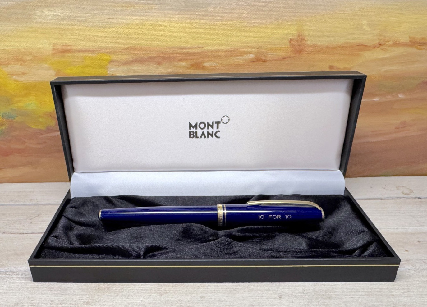 MONTBLANC  Generation Navy Blue Resin & Gold Plated Trim Rollerball Pen