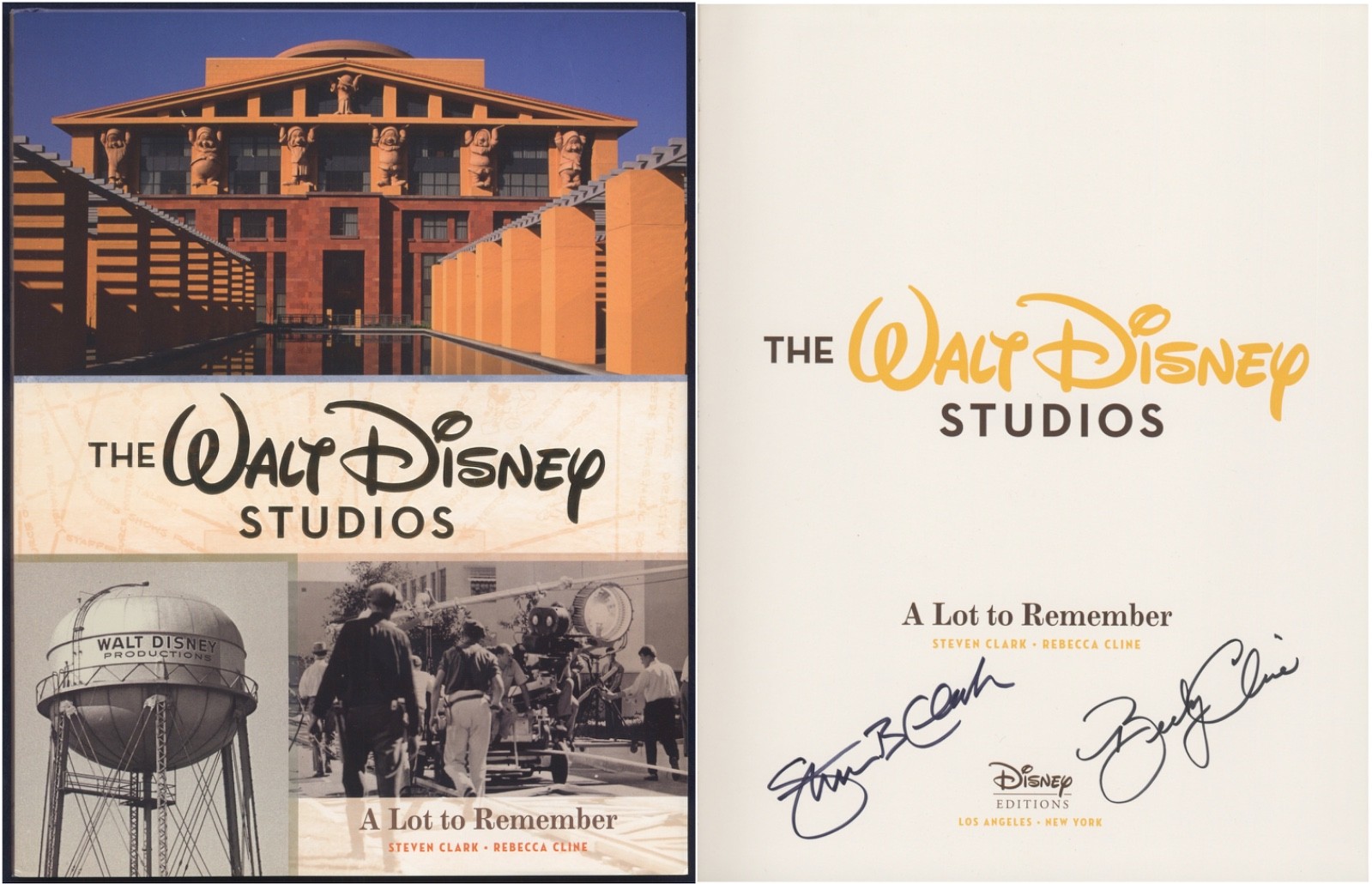 THE WALT DISNEY STUDIOS Handsome OP Book SIGNED — STEVEN CLARK, BECKY CLINE 2019