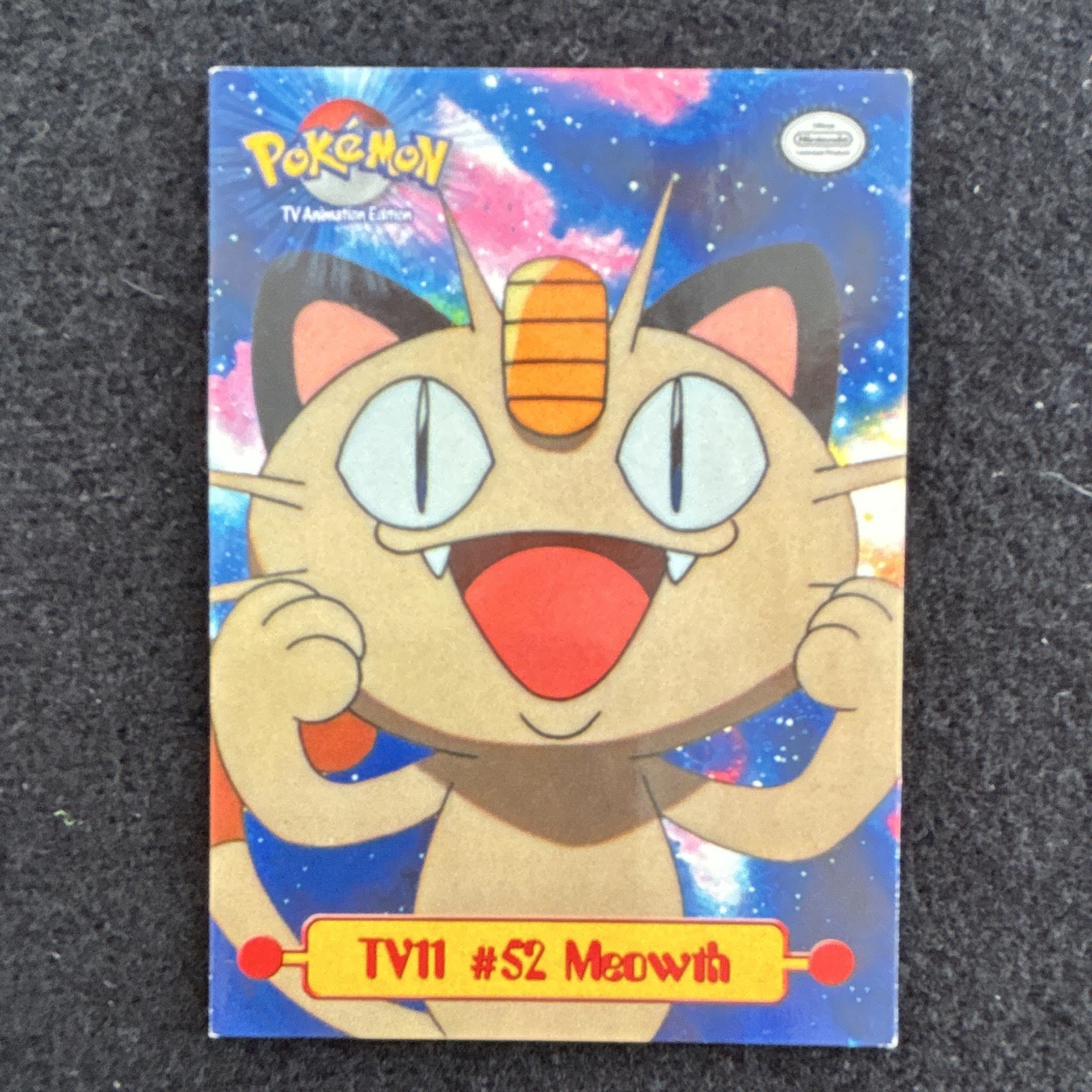 1999 TOPPS POKEMON TV ANIMATION EDITION TV11 #52 MEOWTH TRADING CARD