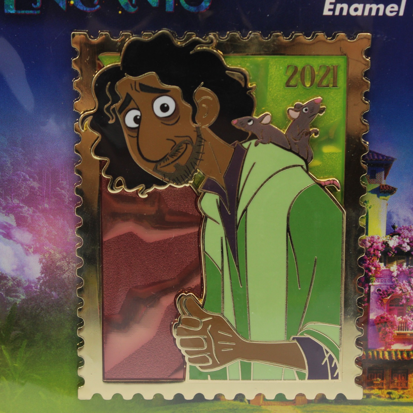 C5 Disney PALM LE Pin Pink A La Mode Royal Stamp Series Encanto Bruno