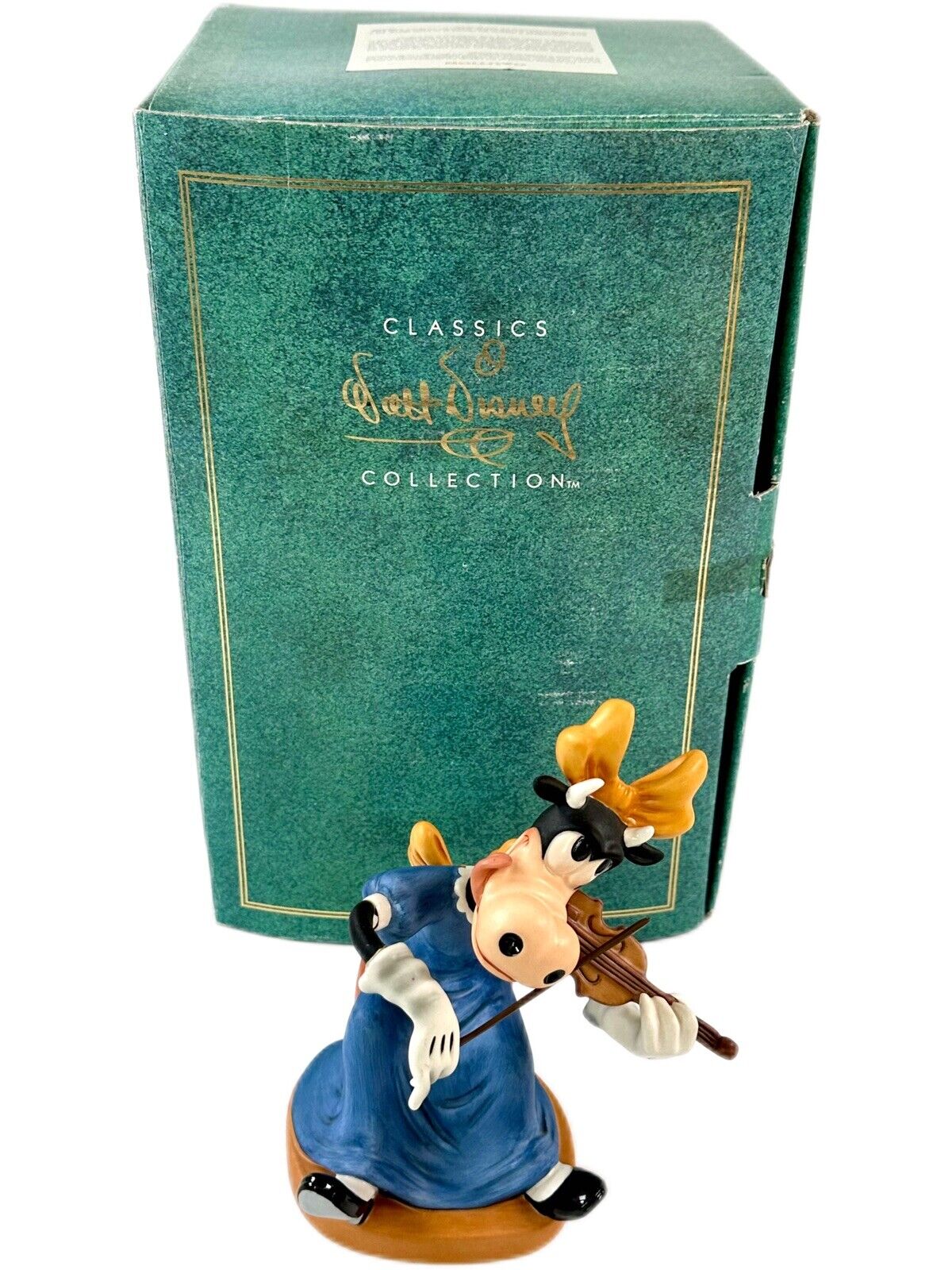 Walt Disney WDCC Clarabelle’s Crescendo Symphony Hour Porcelain Cow Figurine Box