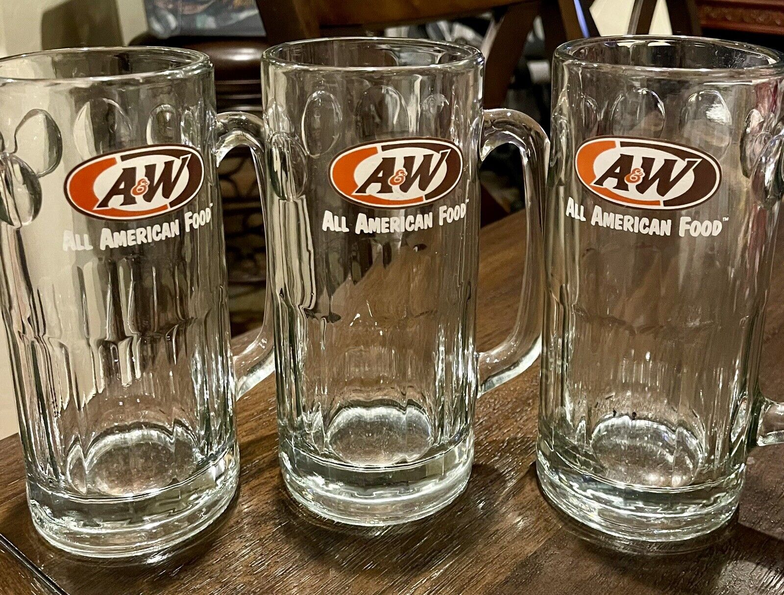 Vintage A&W Root Beer All American Food Large Heavy 7\