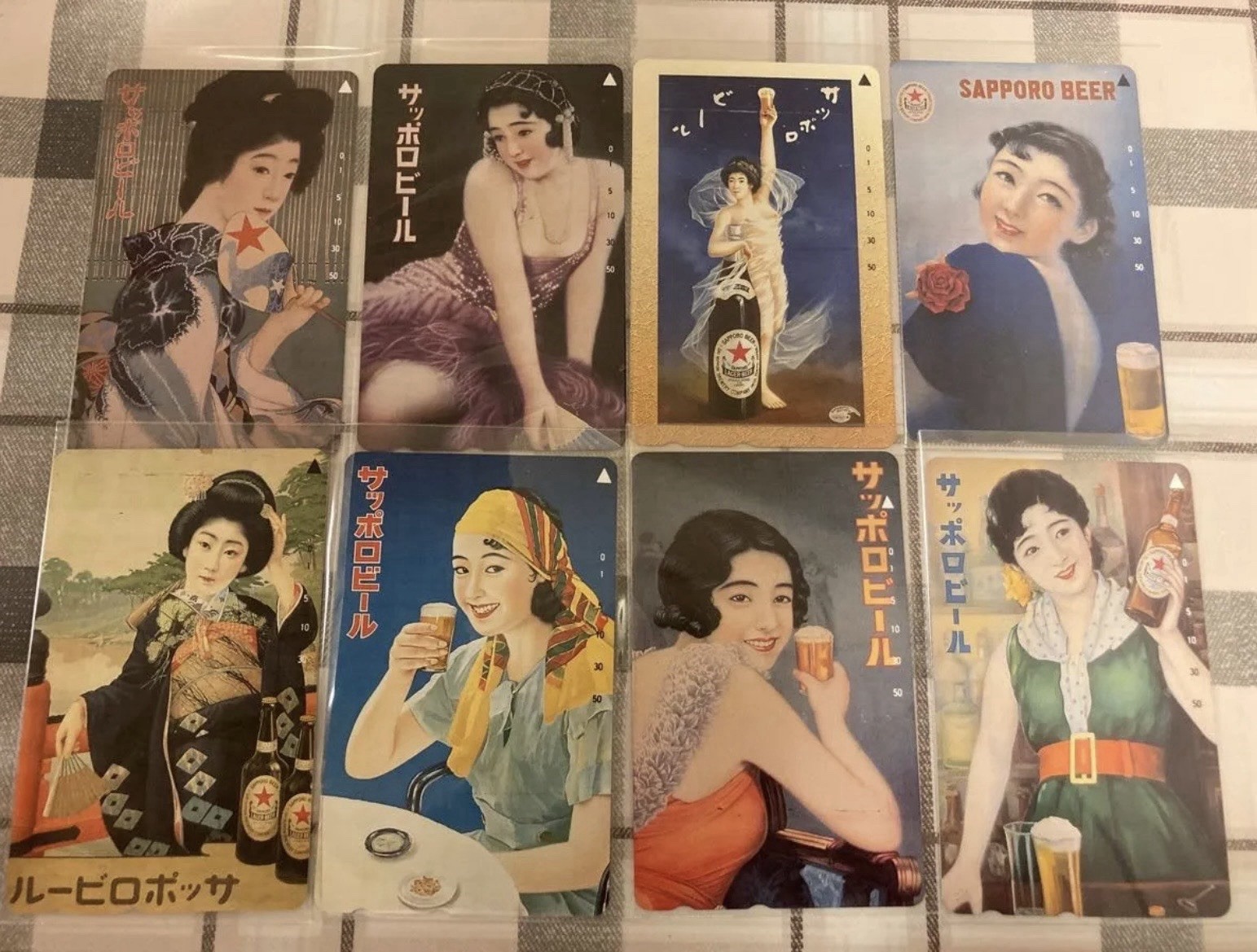 Vintage Sapporo Beer Telephone Card Lot Unused 50 Units Showa Retro Japan