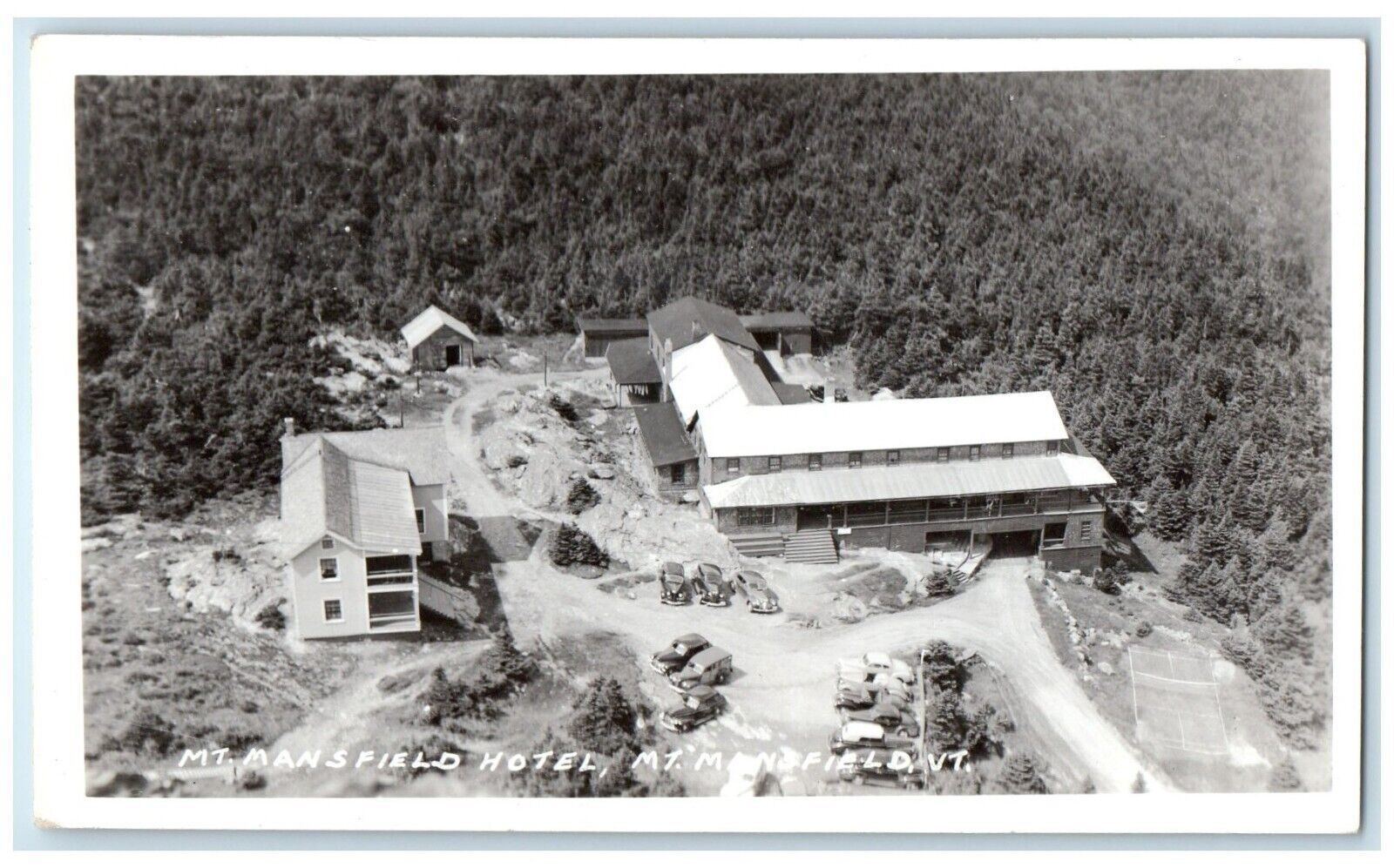 c1910's Mt. Mansfield Hotel At Mt. Mansfield Vermont VT RPPC Photo Postcard