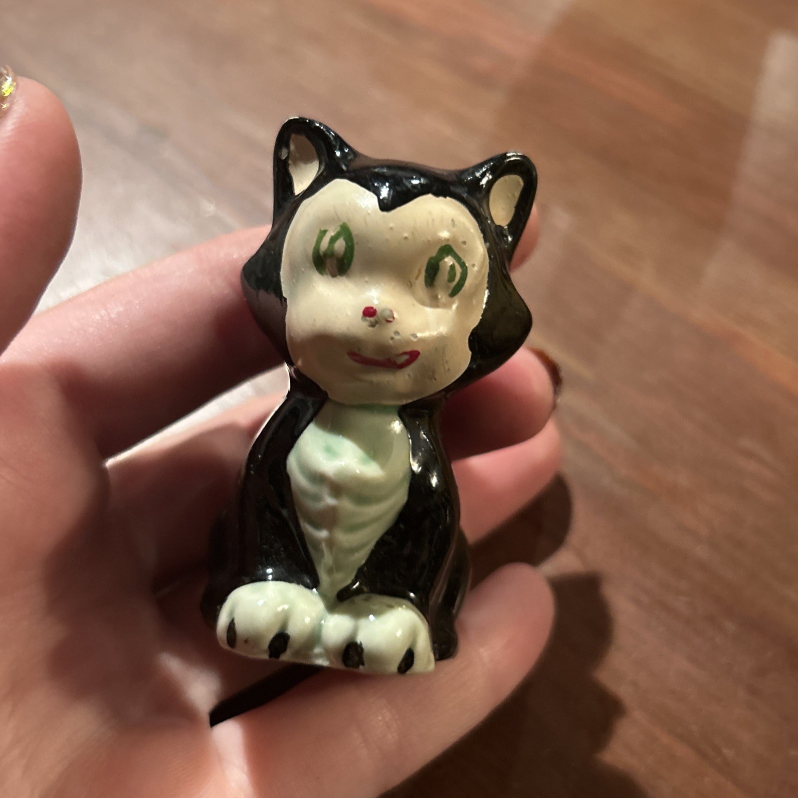 ANTIQUE VINTAGE 1940 WALT DISNEY FIGARO THE CAT BISQUE FIGURINE MADE IN JAPAN