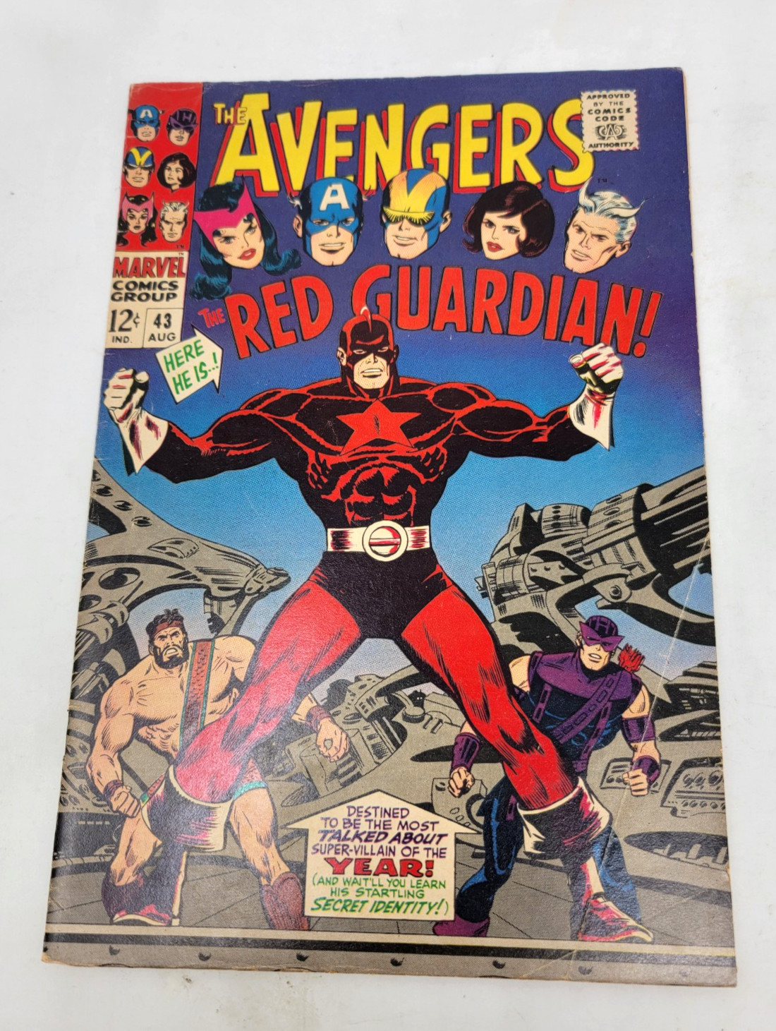 AVENGERS #43  1967 Marvel Comics 1st appearance of Red Guardian  6.0
