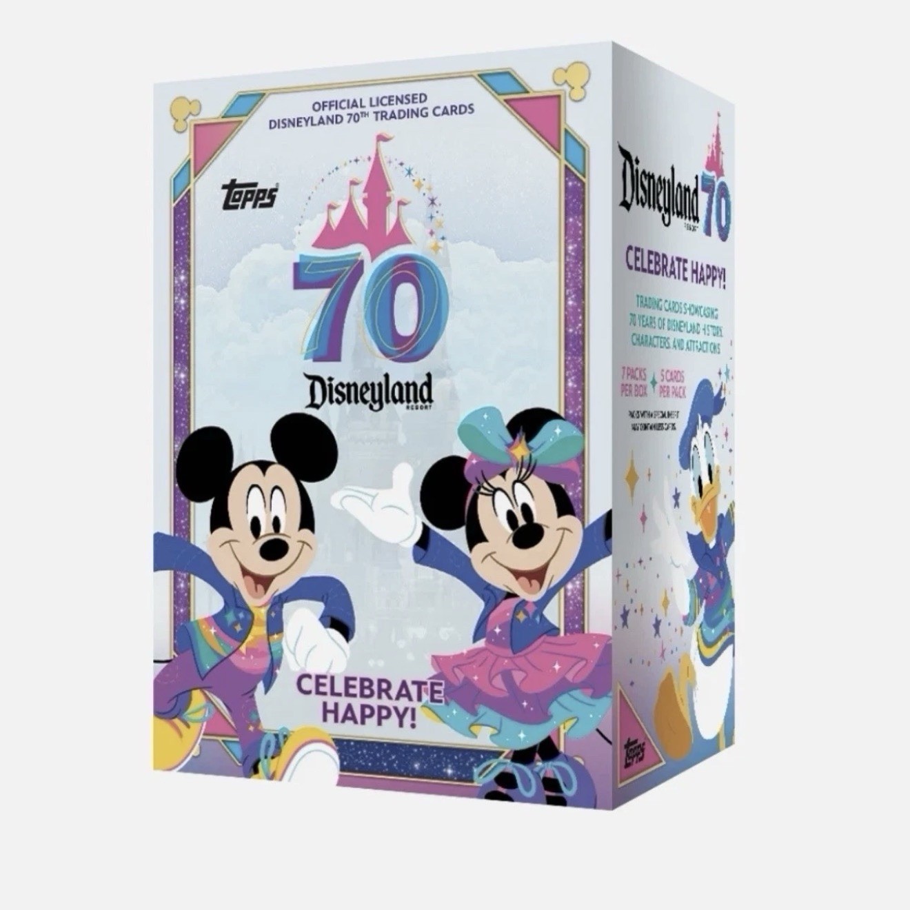 Topps 2025 Disneyland 70th Anniversary Blaster Box Factory Sealed 7 Packs