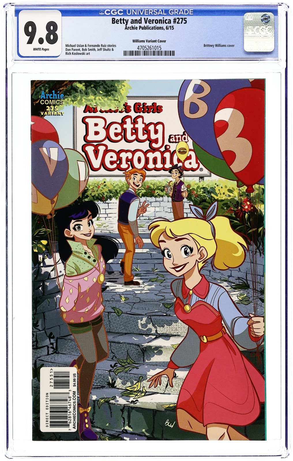 Betty and Veronica #275E - 2015 - CGC 9.8 - Brittney Williams
