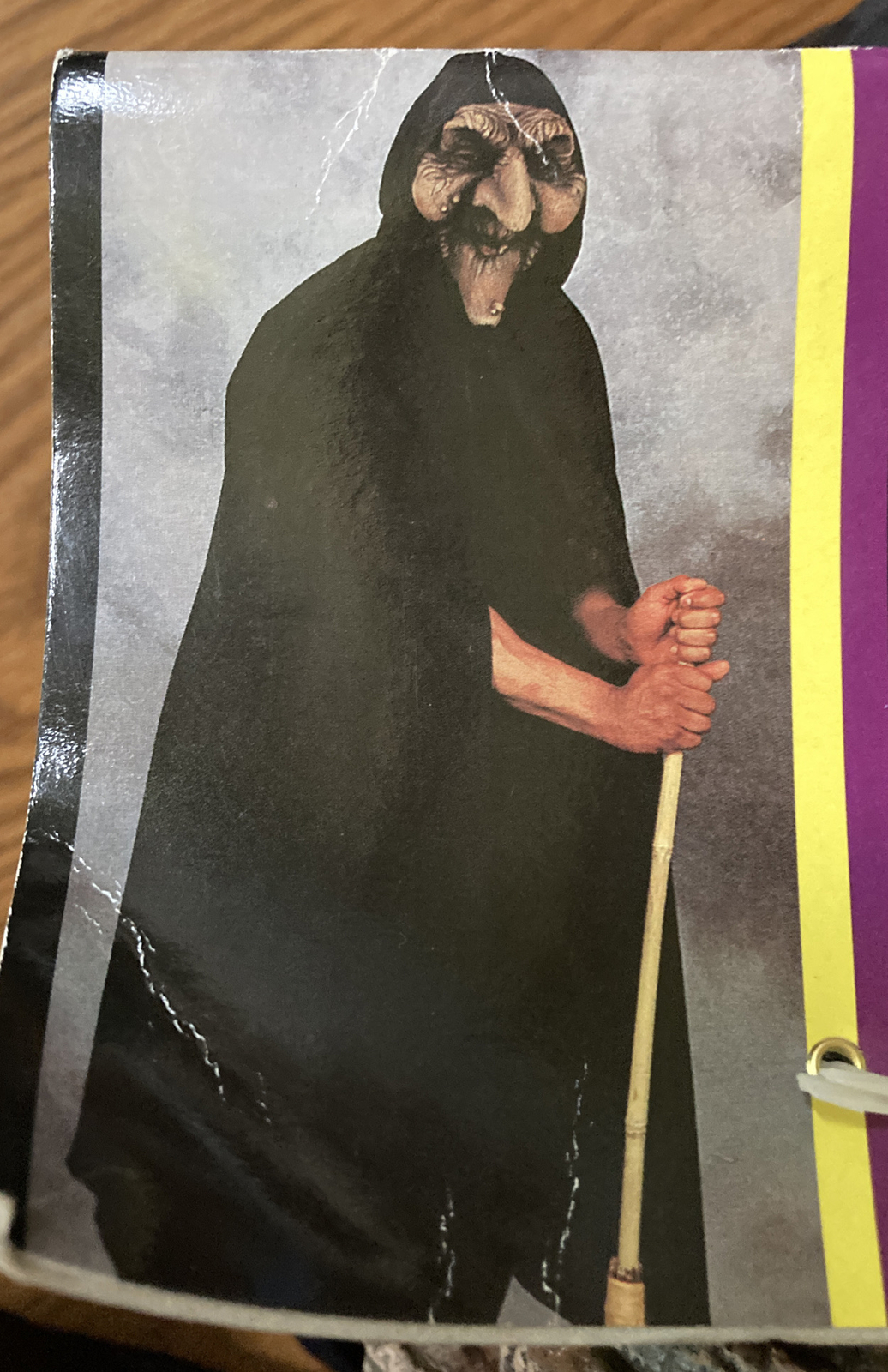 Vintage 90\'s Halloween Nu-Skin Hooded Mask with Cape 1996 BRAND NOS Wicked Witch