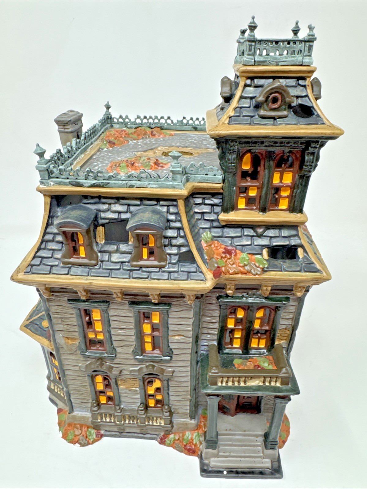 Dept 56 Snow Village Halloween - Mordecai Mansion (#4025337) Retired READ Dept 56 Snow Village Halloween - Mordecai Mansion (#4025337) Retired READ