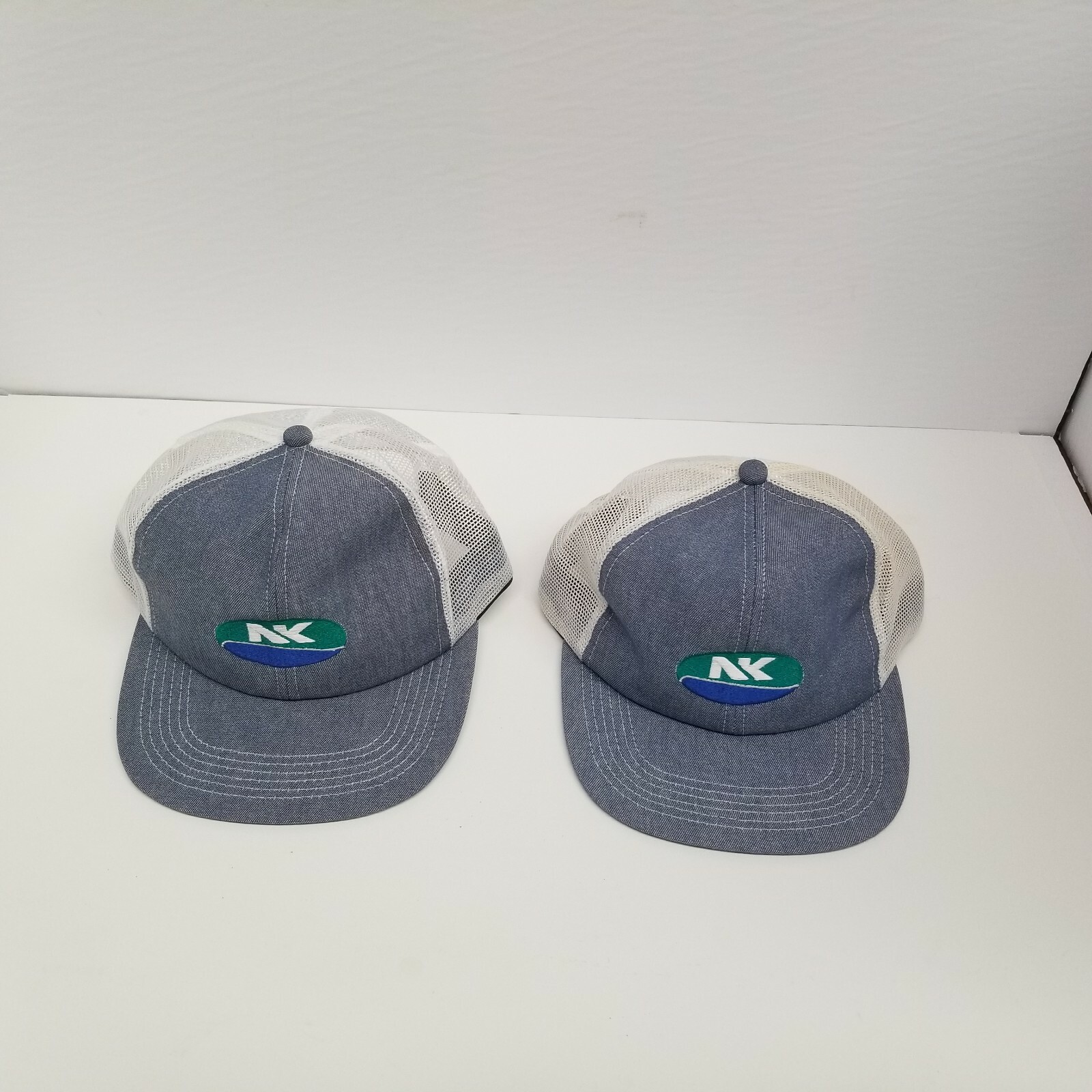 Vintage NK Northrup King Seed Adjustable Mesh Back Snapback Hat Lot of 2, NOS