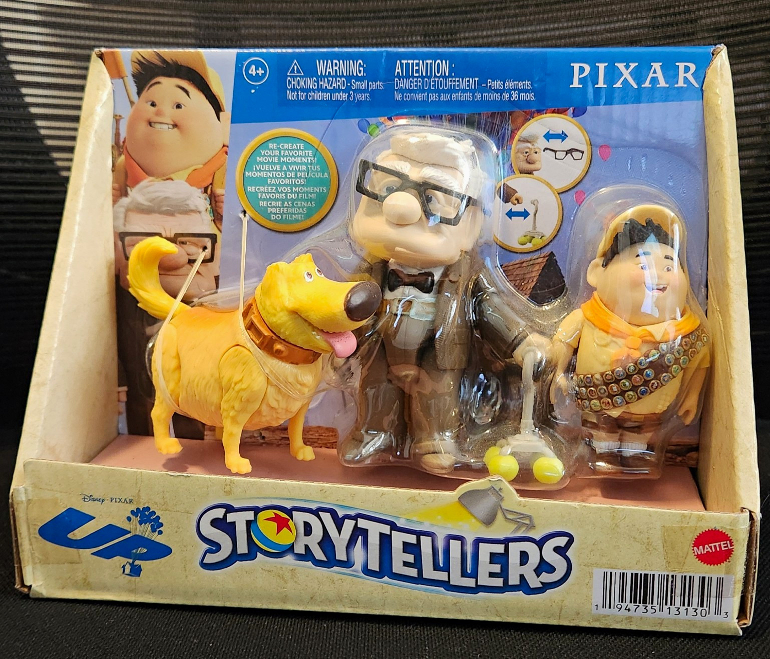 Mattel Disney Pixar Up Storytellers Journey to Paradise Falls Pack Carl Dug 2022