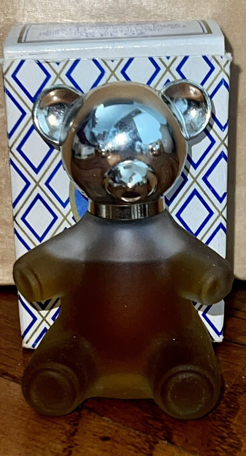 VTG AVON Sweet Honesty Perfume Teddy Bear Decanter Mostly Full .75 Fl. Oz.