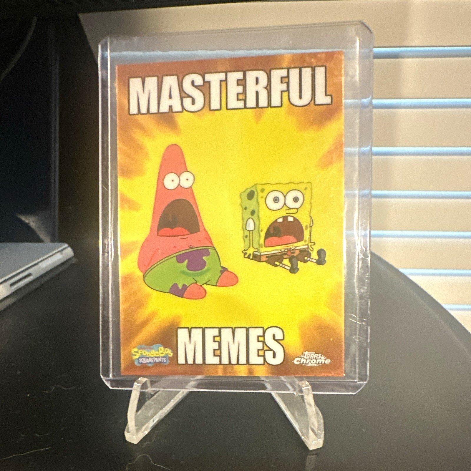 Topps 2015 Topps Chrome Memes MM-7 Surprised Patrick & SpongeBob Insert