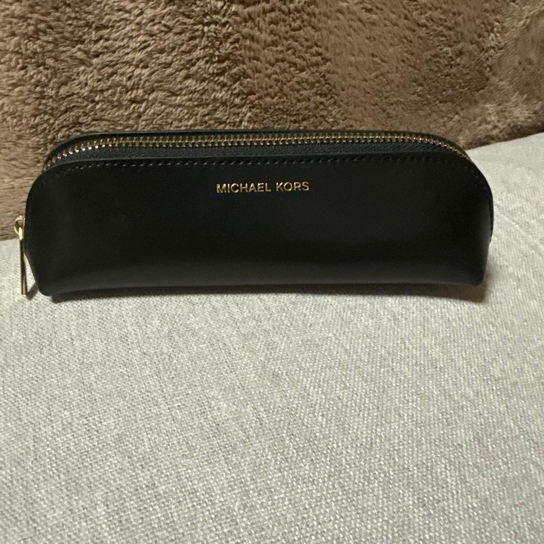 MICHAEL KORS PENCIL CASE BLACK #db8e8e