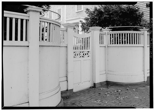 Photo:Nantucket MA Orange St Sally Beard Gardner House Gate 1968
