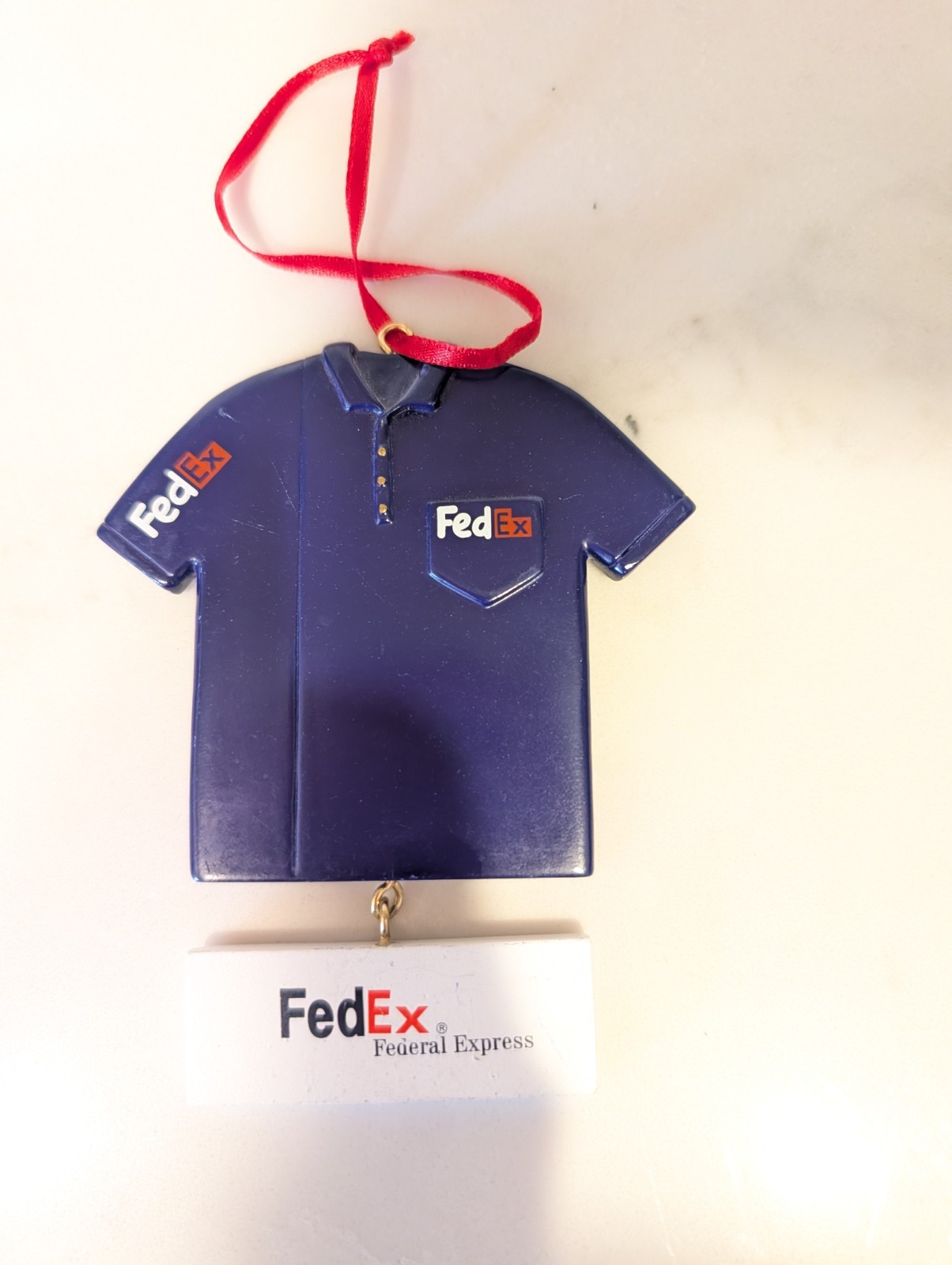 FedEx Shirt Uniform Ornament - Federal Express - Shipping - Holiday - Christmas 