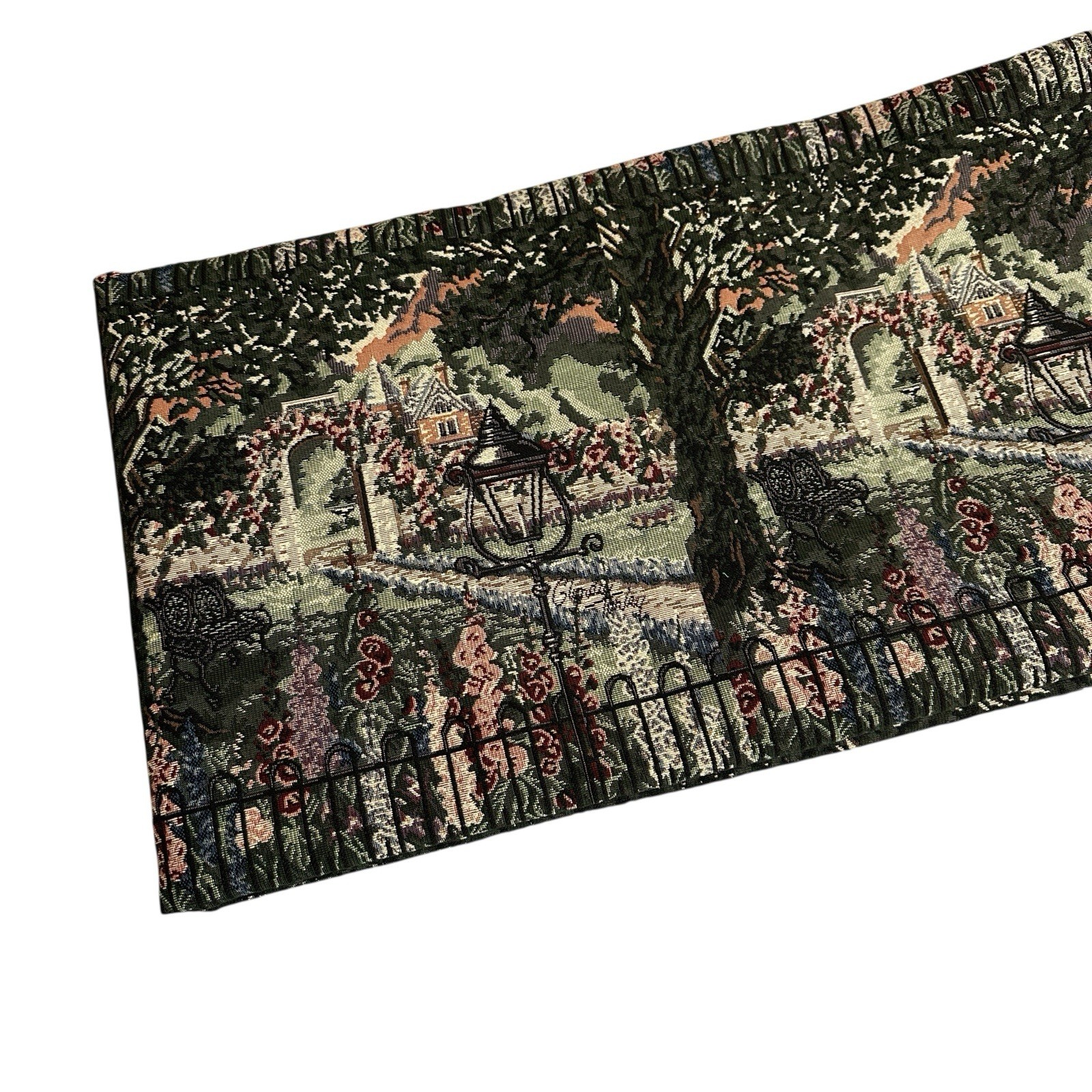 Vintage Glynda Turley Tapestry Upholstery Fabric Romantic Garden 72” x 55”