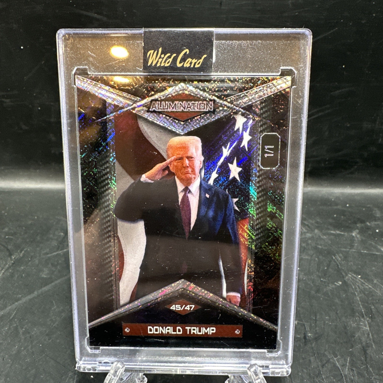 Wild Card Alumination Donald Trump 45th & 47th President 1/1 AF-BC-SR-DT5 Wild Card Alumination Donald Trump 45th & 47th President 1/1 AF-BC-SR-DT5